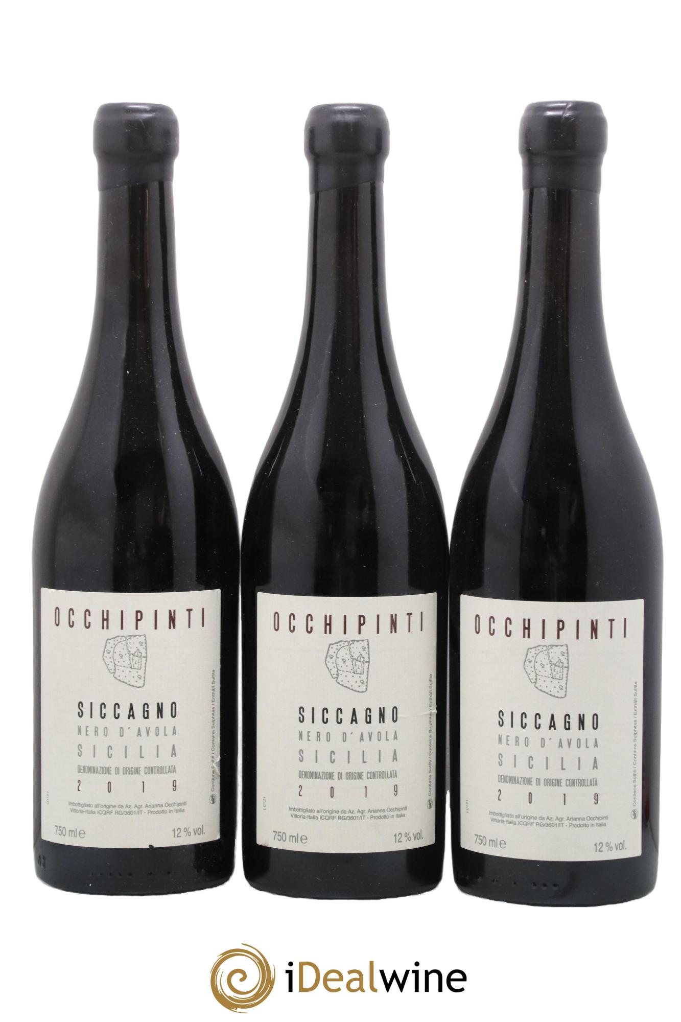 Terre Siciliane IGT Siccagno Azienda Agricola Arianna Occhipinti 2019 - Lot de 3 bouteilles - 0