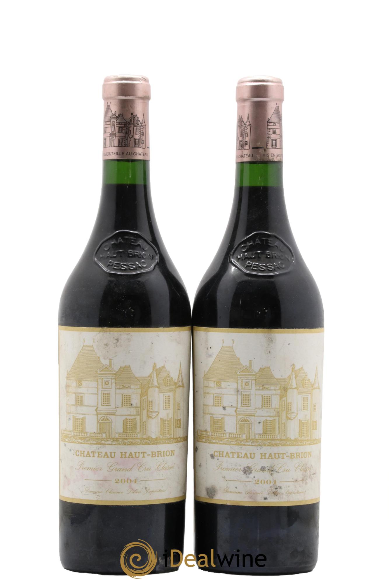 Château Haut Brion 1er Grand Cru Classé 2004 - Lot de 2 bouteilles - 0