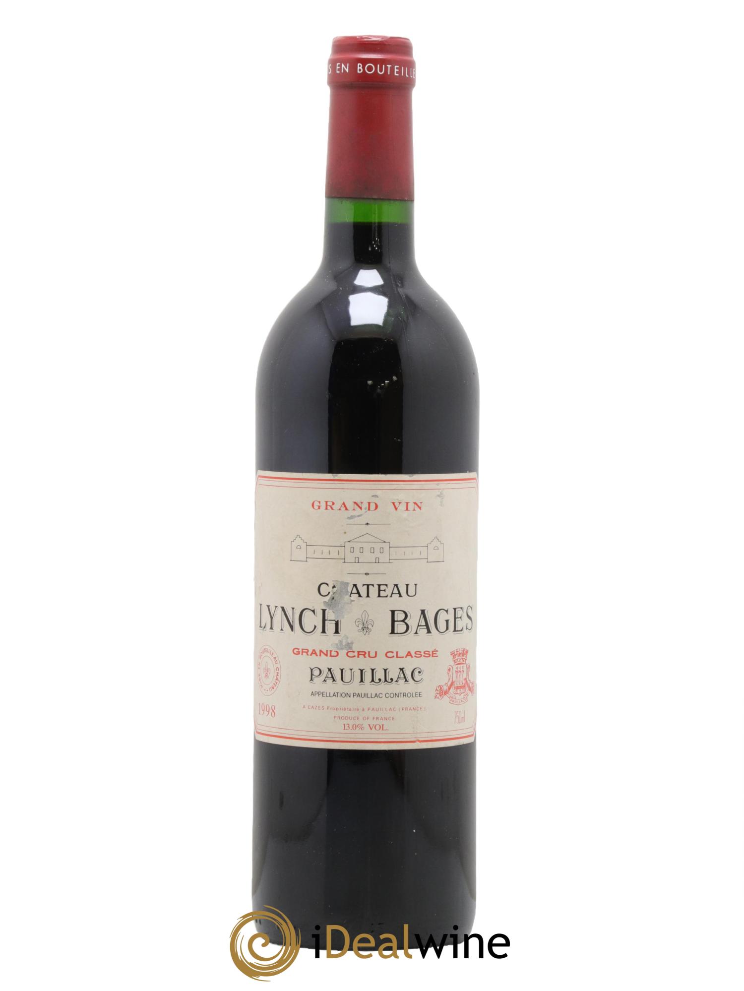 Château Lynch Bages 5ème Grand Cru Classé 1998 - Lot of 1 bottle - 0