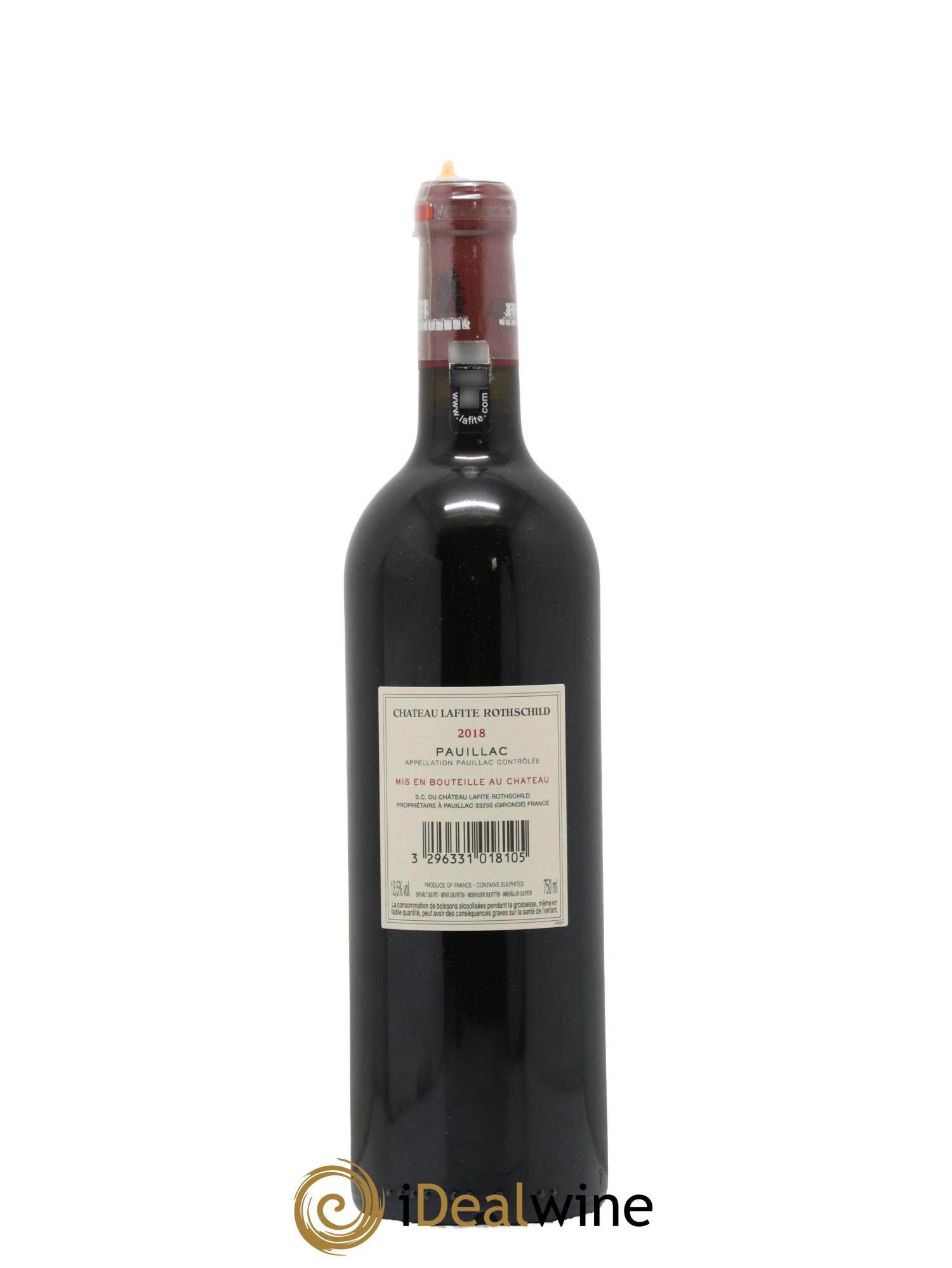 Château Lafite Rothschild 1er Grand Cru Classé  2018 - Lot de 1 bouteille - 1