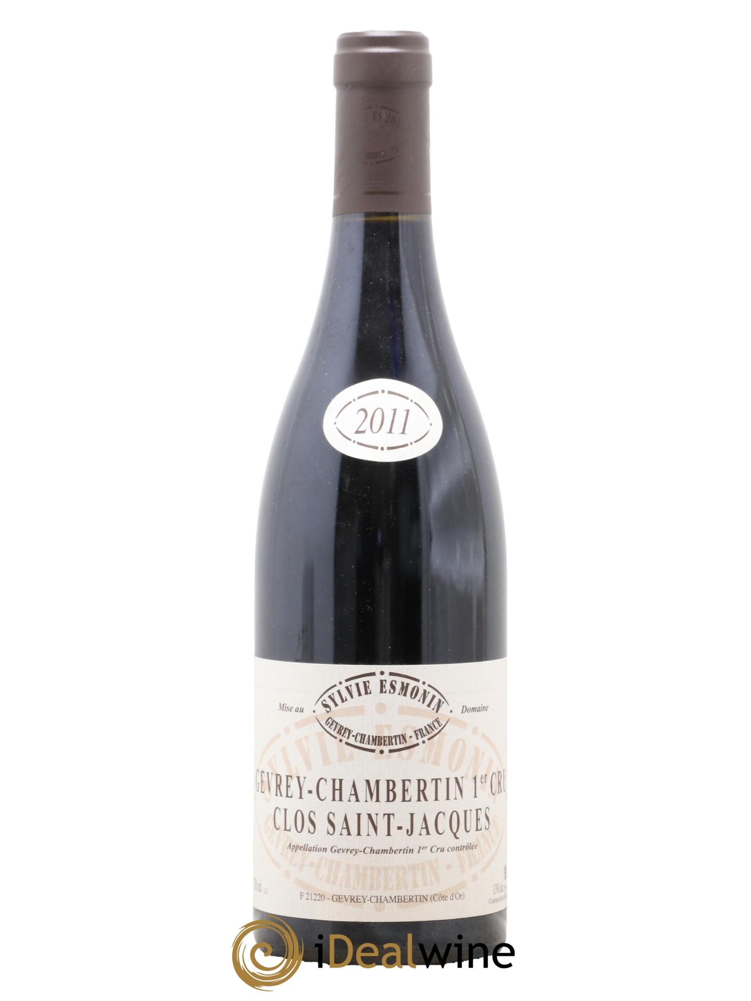 Gevrey-Chambertin 1er Cru Clos Saint Jacques Sylvie Esmonin 2011 - Lot de 1 bouteille - 0