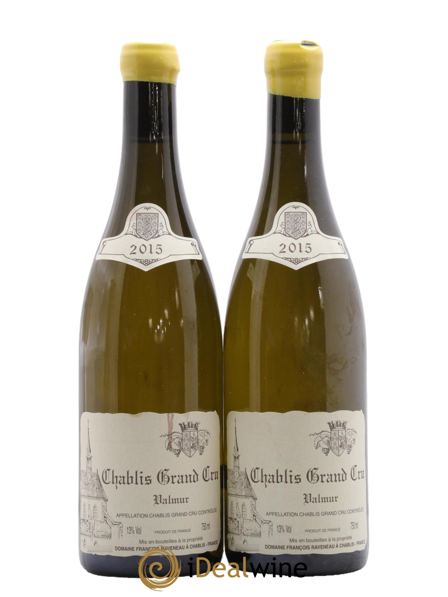 Chablis Grand Cru Valmur Raveneau (Domaine) 2015 - Lot of 2 bottles - 0