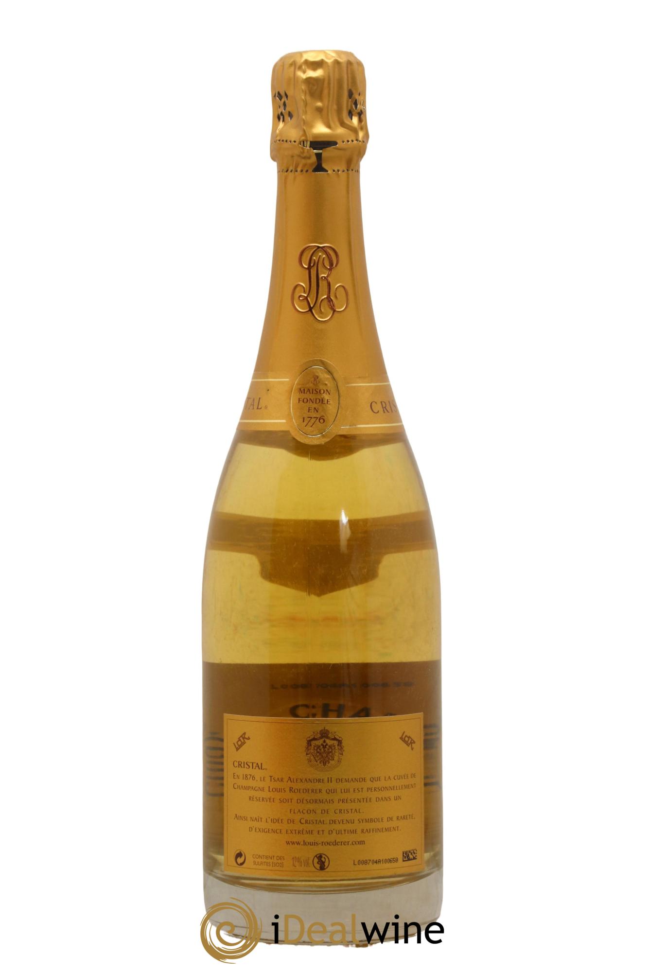 Cristal Louis Roederer  2004 - Lotto di 1 bottiglia - 2