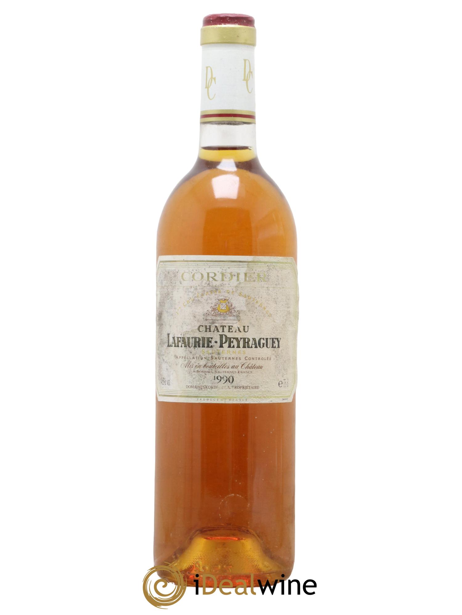 Château Lafaurie-Peyraguey 1er Grand Cru Classé 1990 - Posten von 1 Flasche - 0