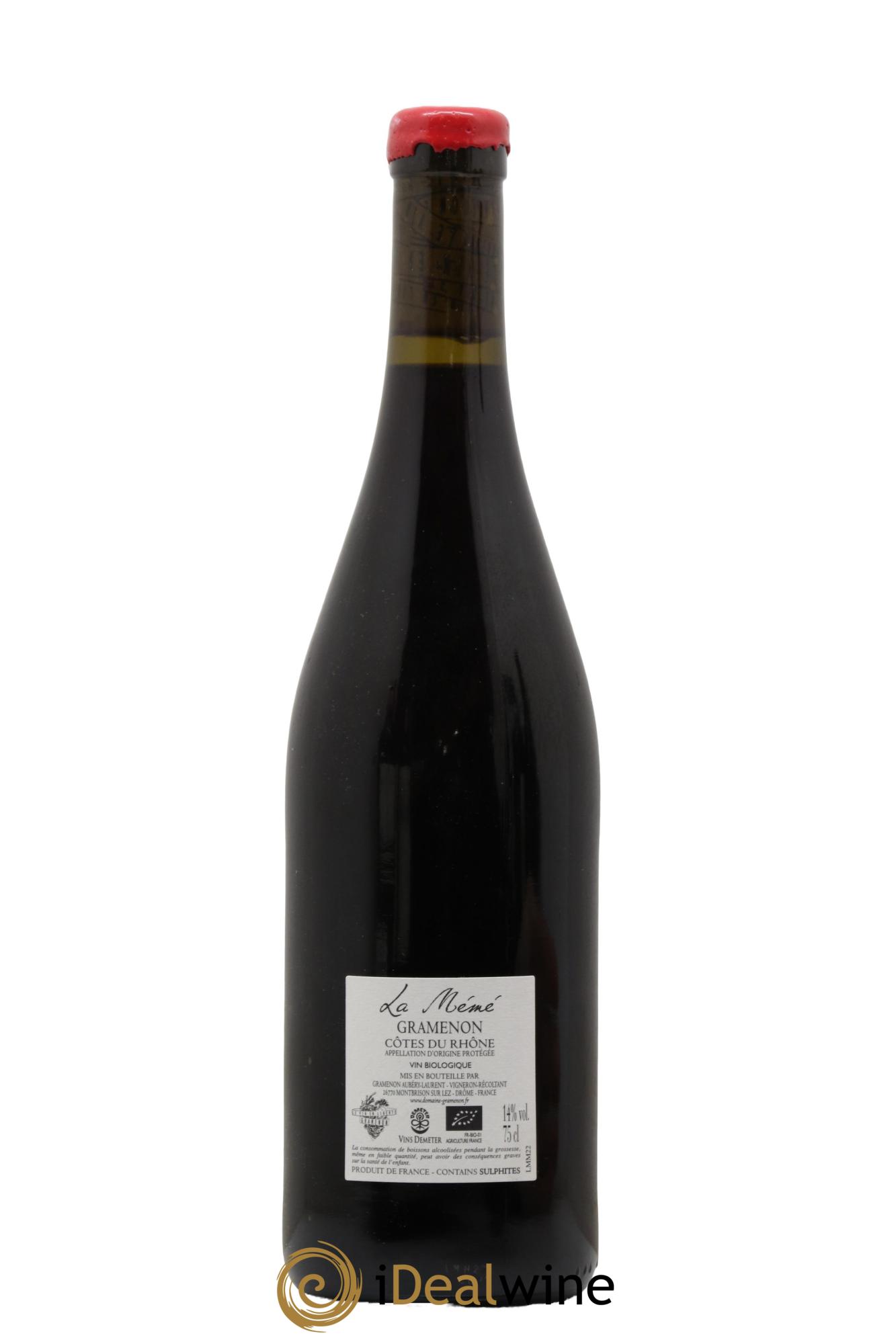 Côtes du Rhône La Mémé Ceps Centenaires Gramenon (Domaine) 2022 - Lot de 1 bouteille - 1