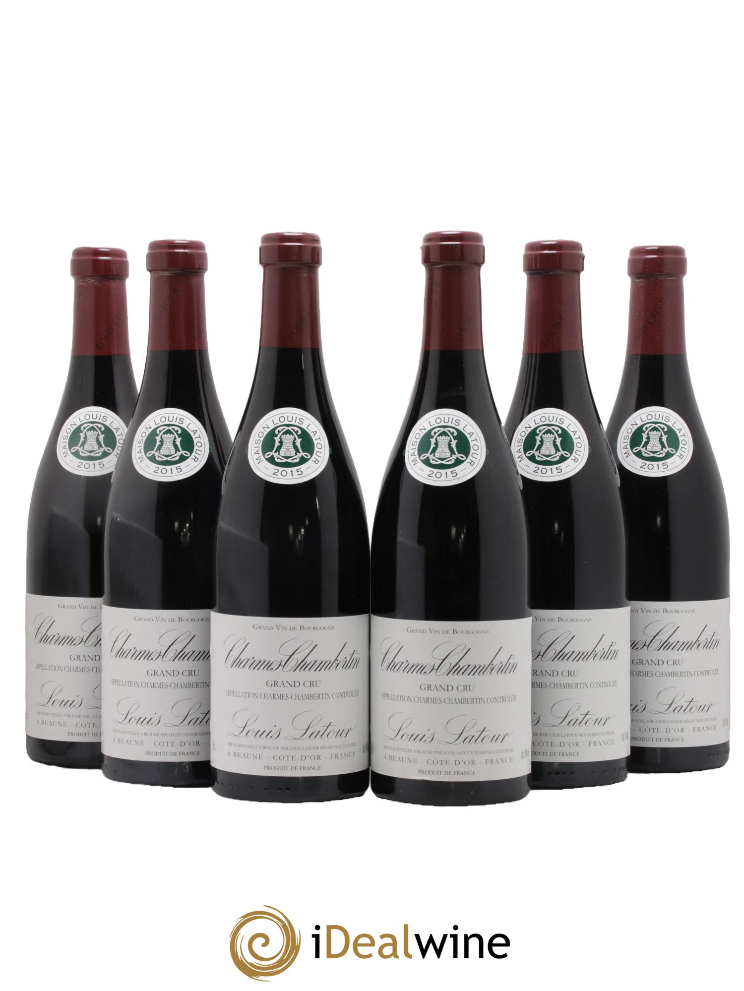 Charmes-Chambertin Grand Cru Louis Latour 2015 - Lot of 6 bottles - 0