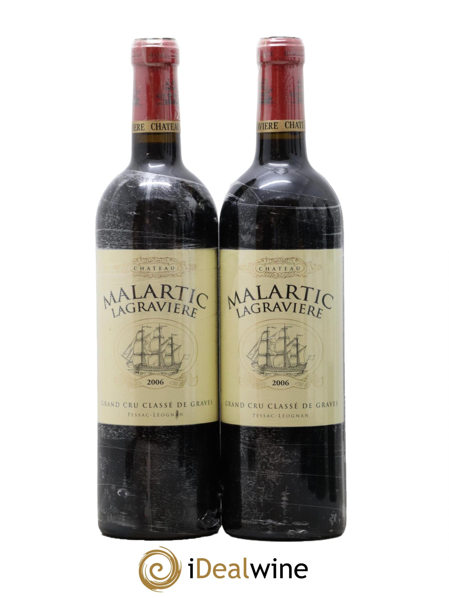 Château Malartic-Lagravière Cru Classé de Graves 2006 - Posten von 2 Flaschen - 0