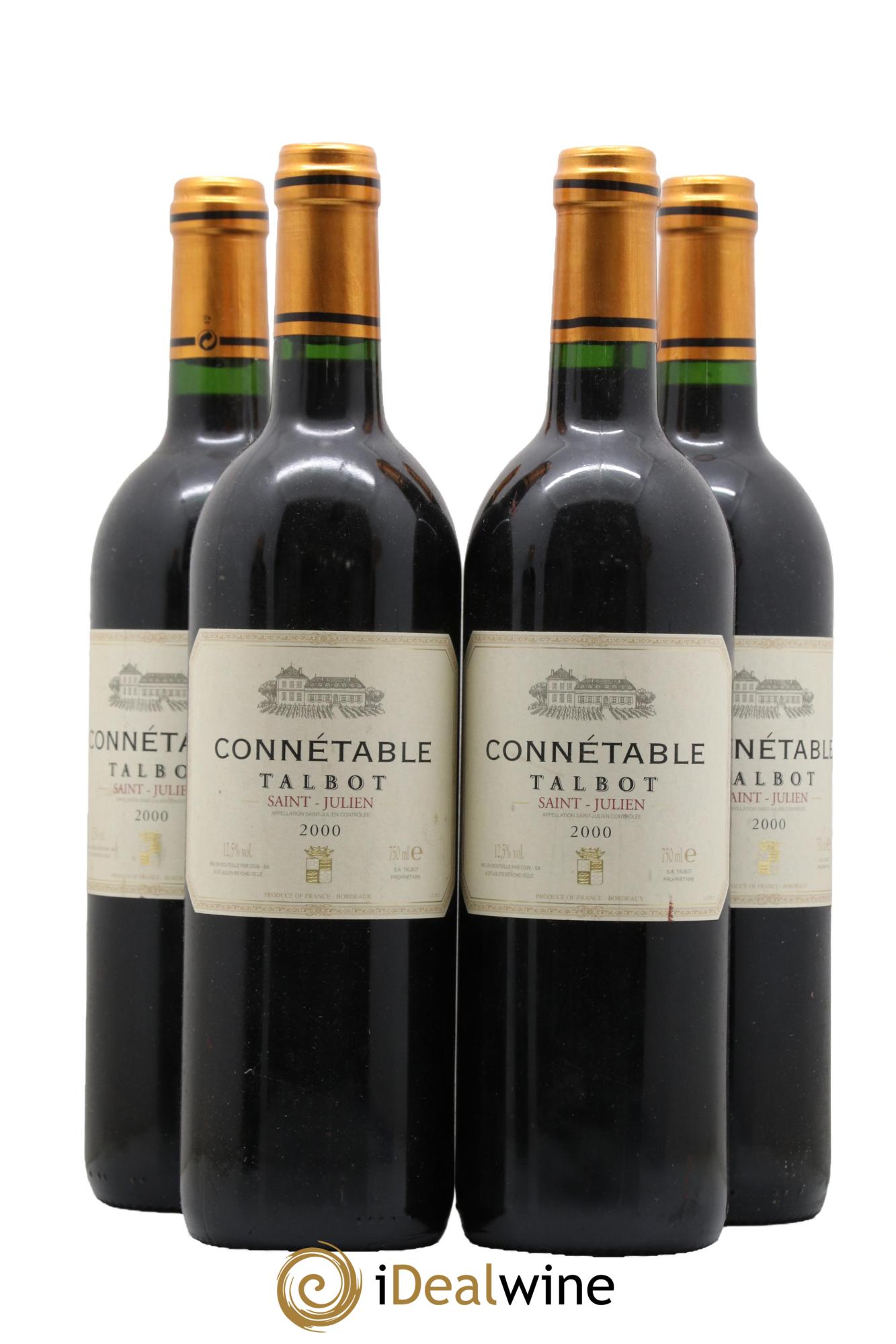 Connétable de Talbot Second Vin 2000 - Lotto di 4 bottiglie - 0