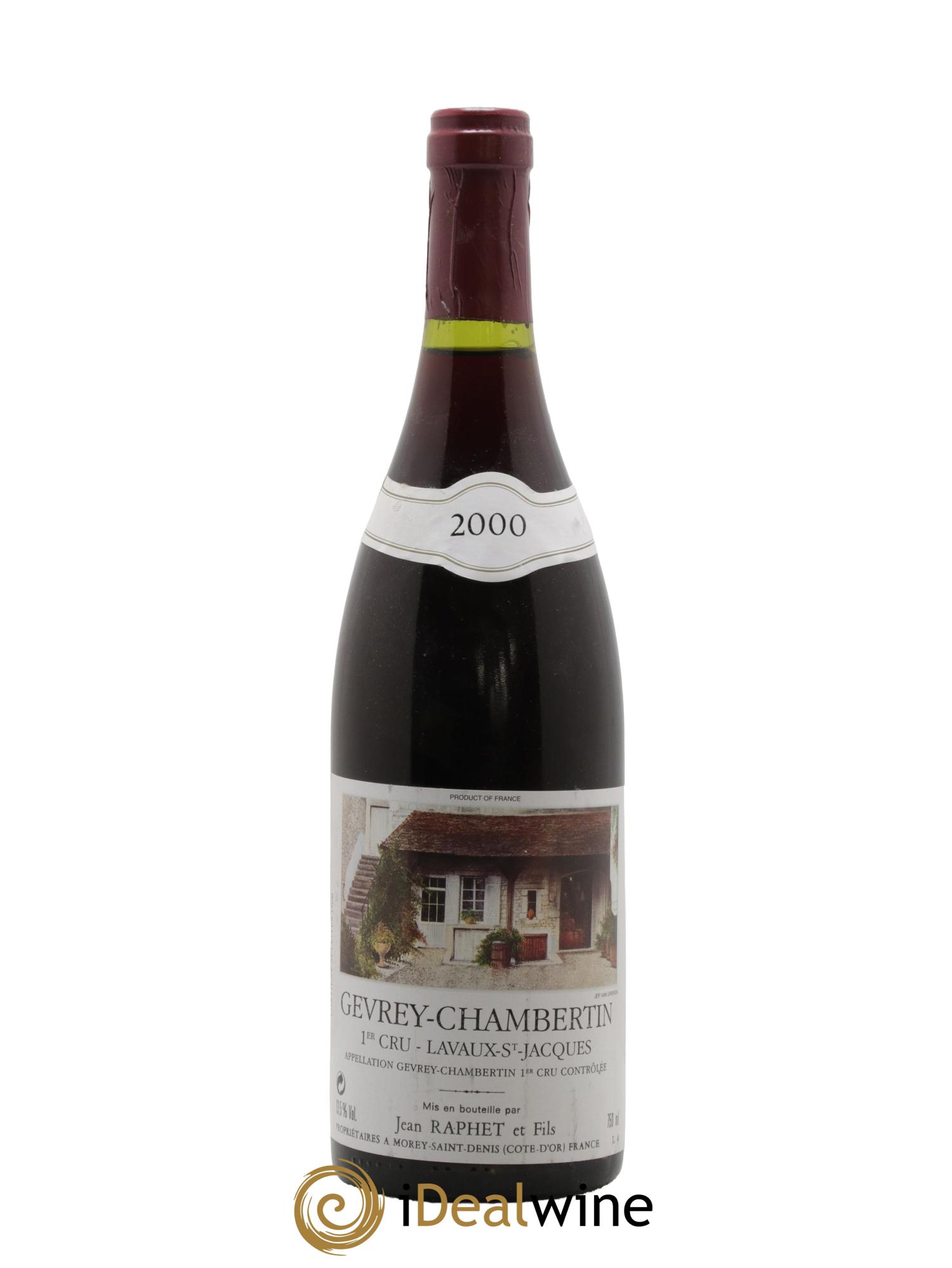 Gevrey-Chambertin 1er Cru Lavaux Saint Jacques Jean Raphet 2000 - Lotto di 1 bottiglia - 0