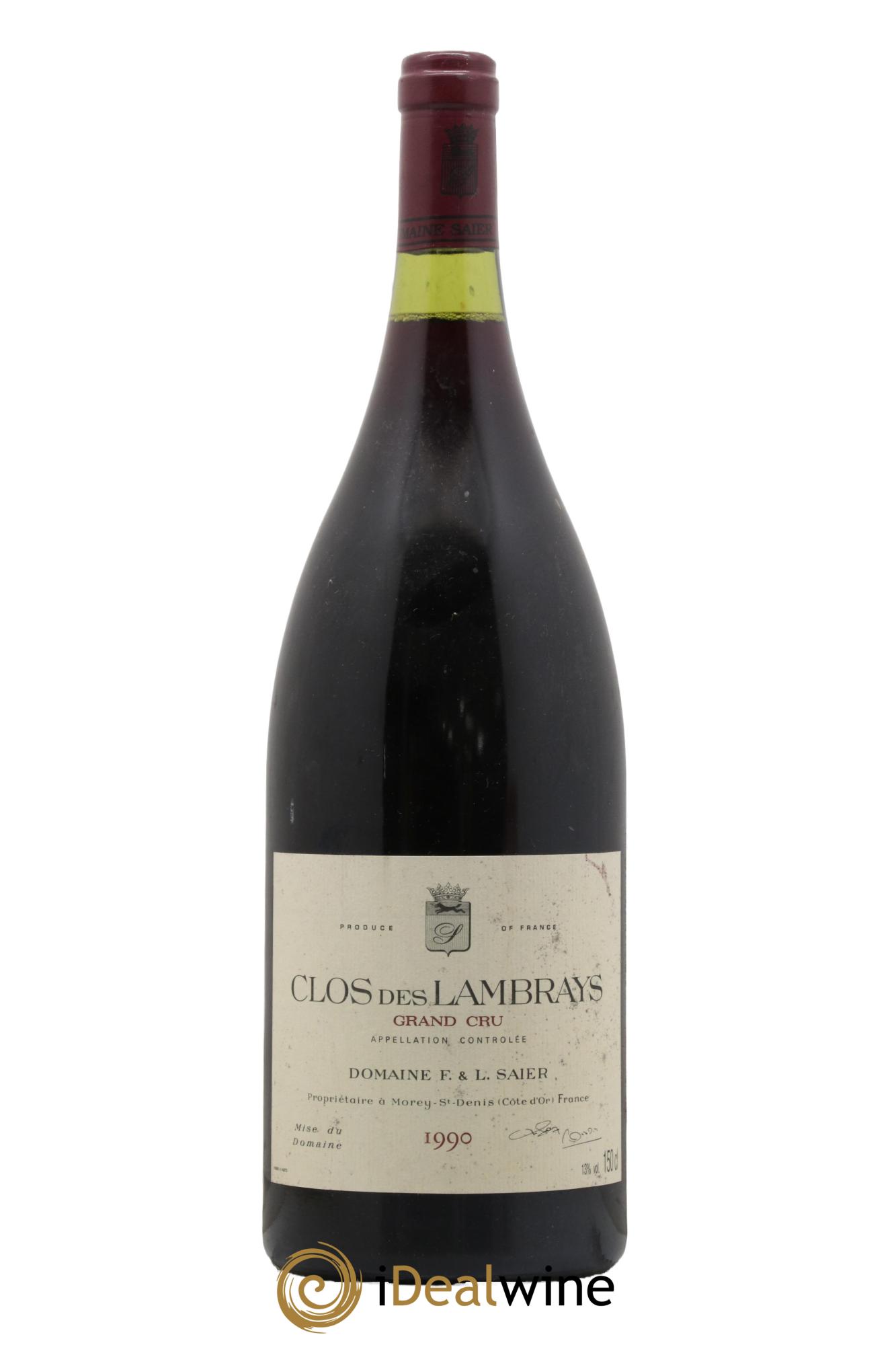 Clos des Lambrays Grand Cru Domaine des Lambrays 1990 - Lot de 1 magnum - 0