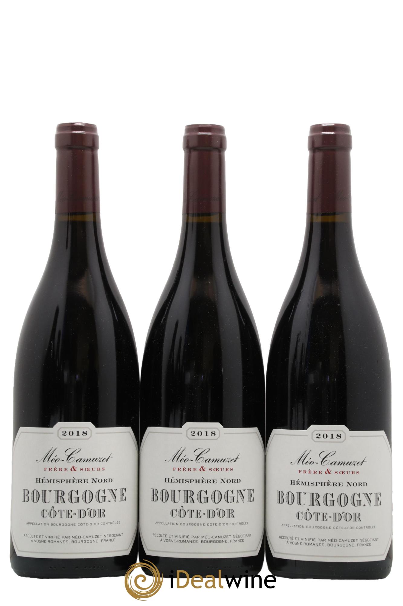 Bourgogne Côte d'Or Hémisphère Nord Méo-Camuzet Frère & Soeurs 2018 - Lot de 3 bouteilles - 0