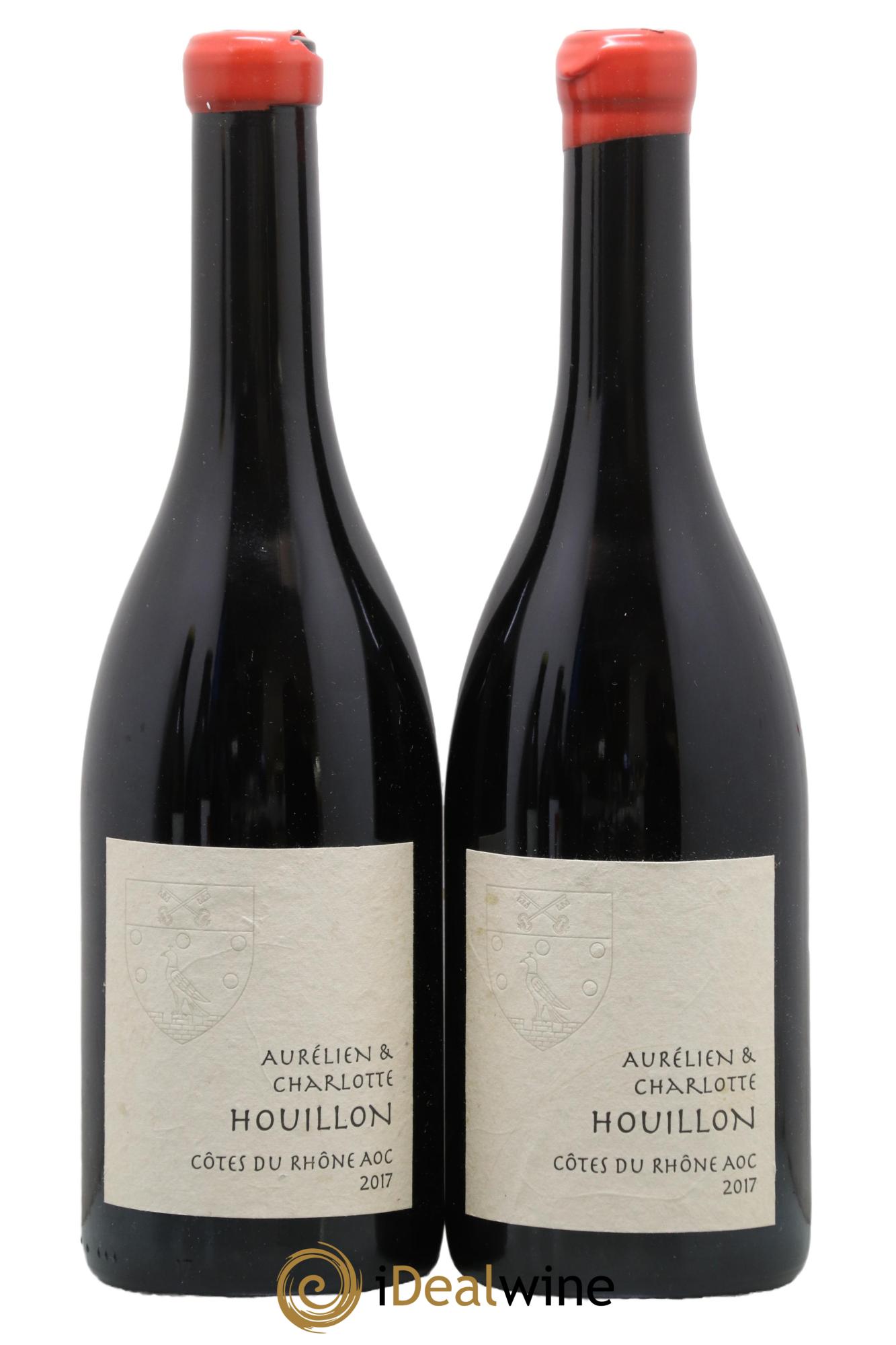 Côtes du Rhône Canne Aurélien et Charlotte Houillon 2017 - Lot of 2 bottles - 0