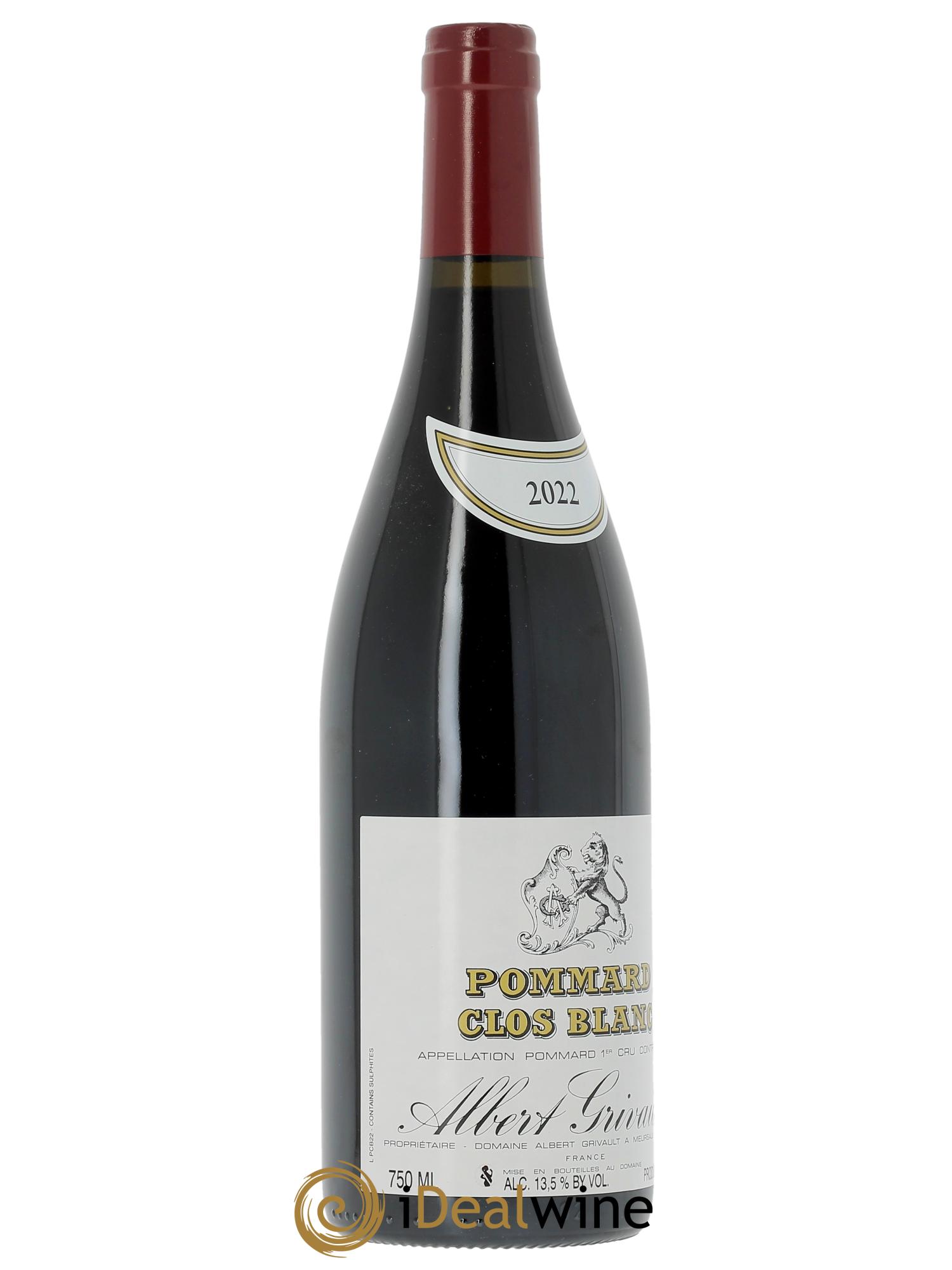 Pommard 1er Cru Clos Blanc Albert Grivault  2022 - Posten von 1 Flasche - 1