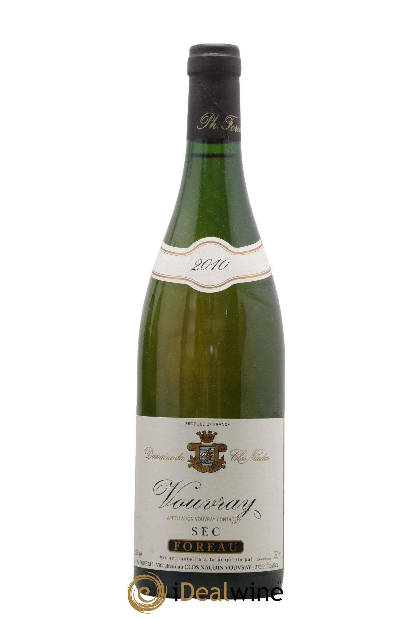 Vouvray Sec Clos Naudin - Philippe Foreau 2010 - Lot de 1 bouteille - 0