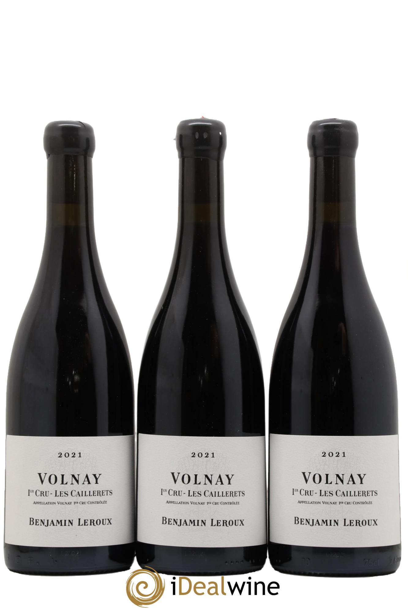 Volnay 1er Cru Les Caillerets Benjamin Leroux 2021 - Lot de 3 bouteilles - 0