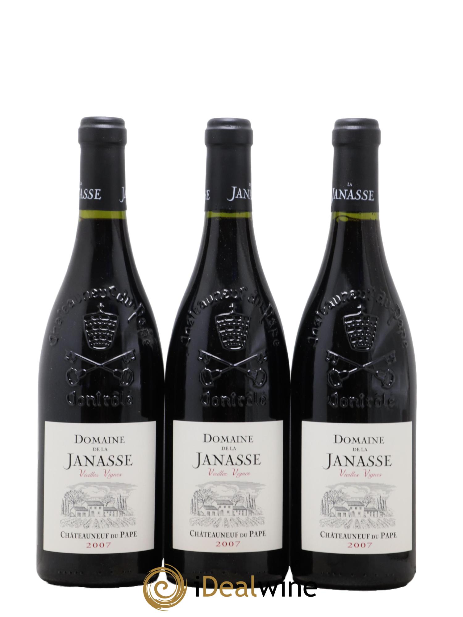 Châteauneuf-du-Pape Cuvée Vieilles Vignes La Janasse (Domaine de) 2007 - Lotto di 3 bottiglie - 0