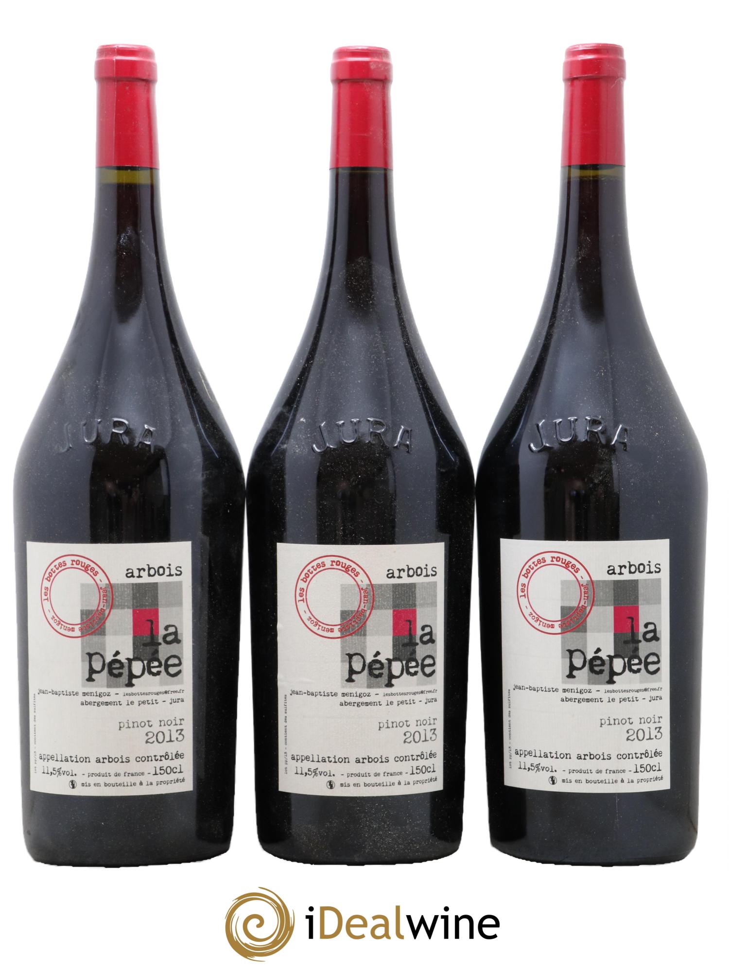 Arbois La Pepee Jean Baptiste Menigoz 2013 - Posten von 3 Magnum - 0