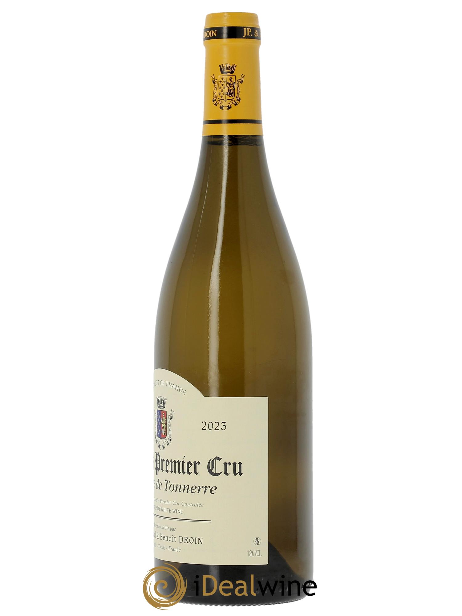 Chablis 1er Cru Montée de Tonnerre Jean-Paul & Benoît Droin (Domaine)  2023 - Lot of 1 bottle - 1