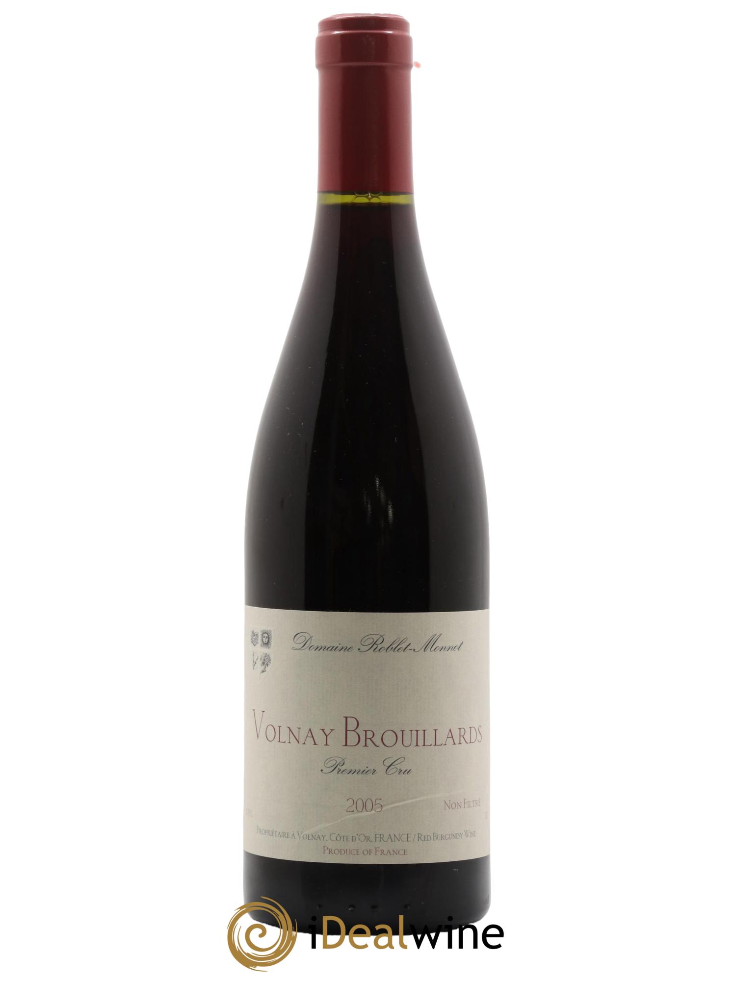 Volnay 1er Cru Brouillards Roblet-Monnot (Domaine)  2005 - Lot de 1 bouteille - 0