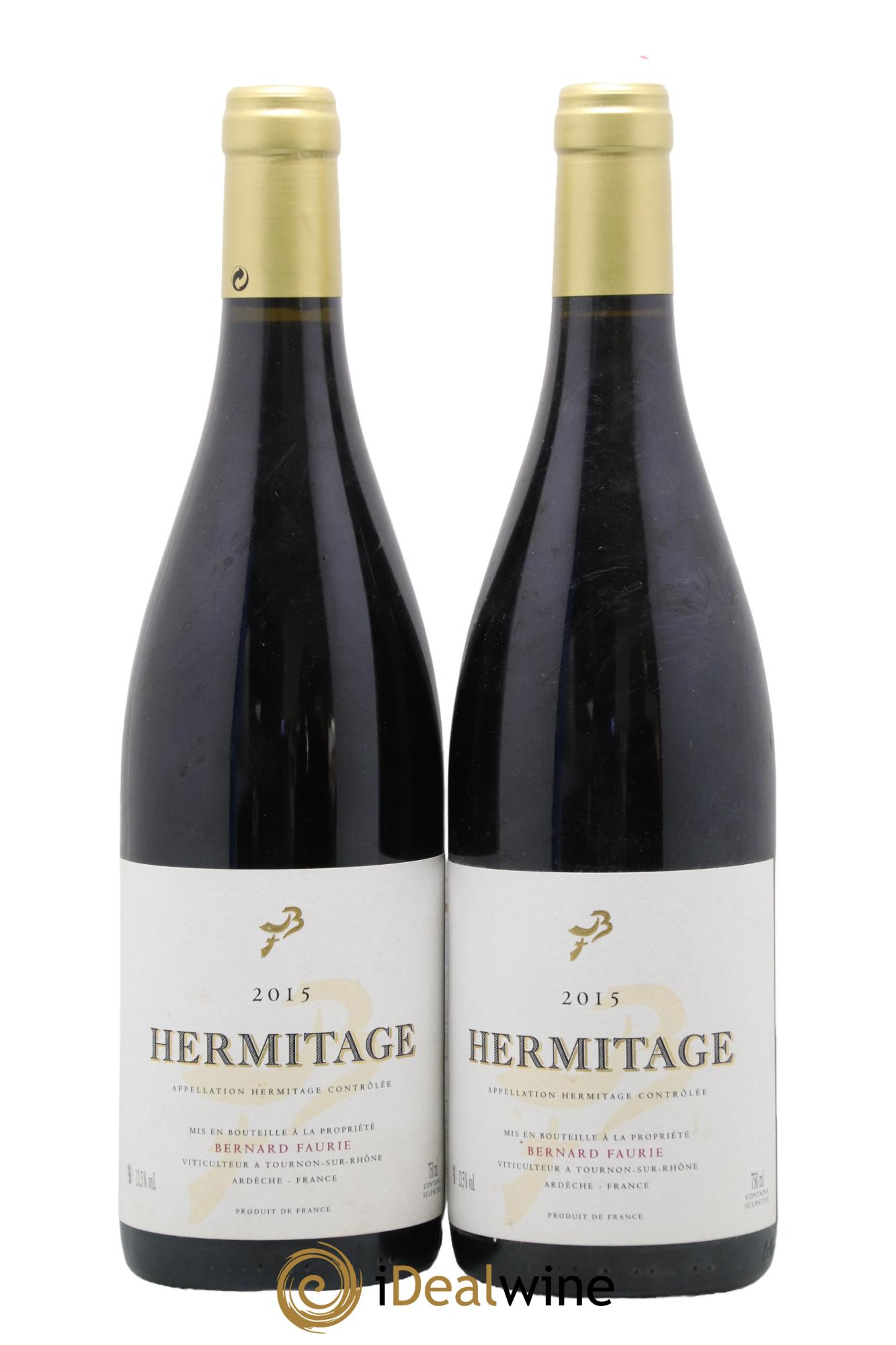 Hermitage Bessards Méal (capsule dorée) Bernard Faurie 2015 - Lotto di 2 bottiglie - 0