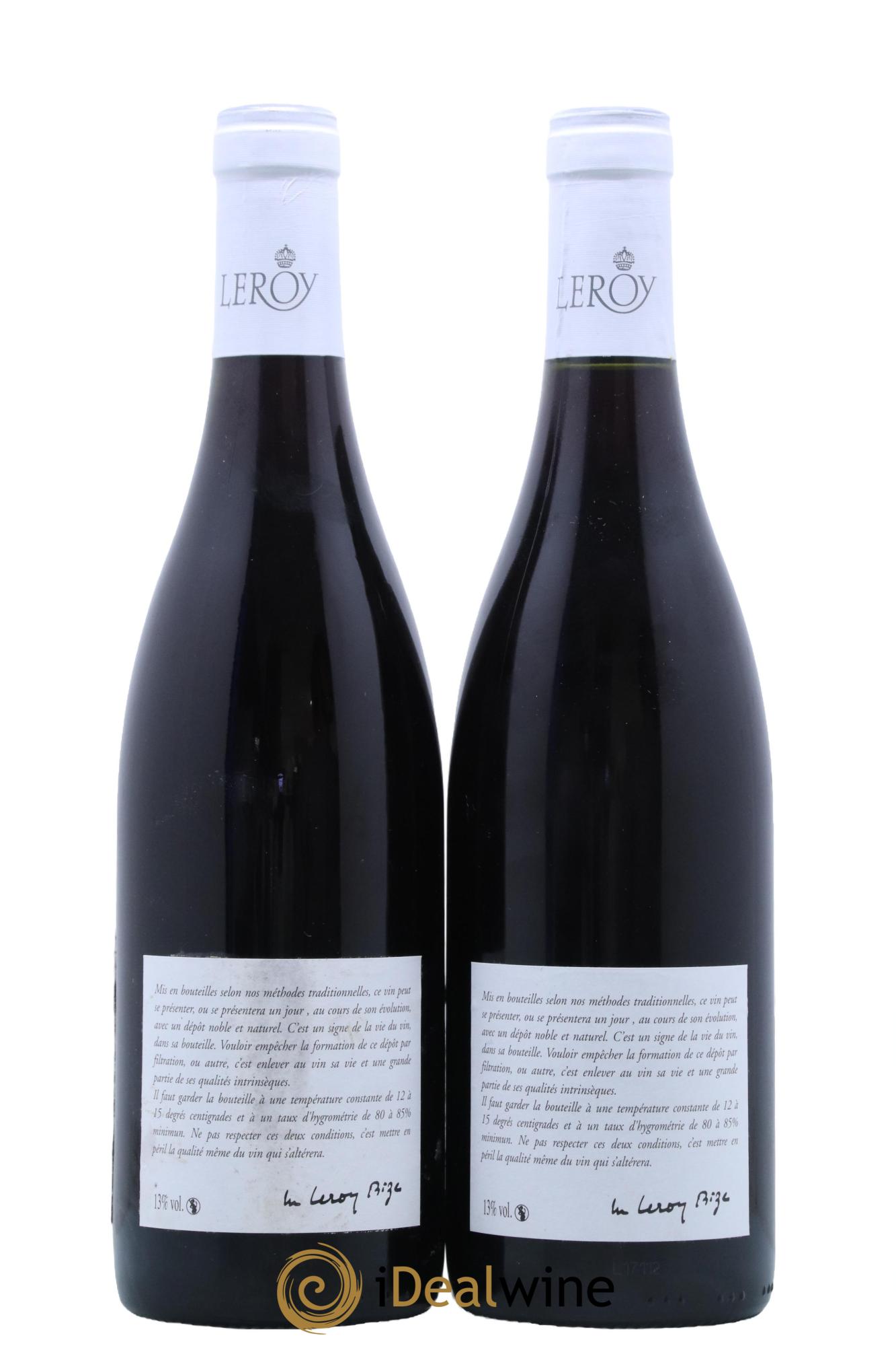 Vosne-Romanée Leroy SA  2017 - Lot de 2 bouteilles - 1