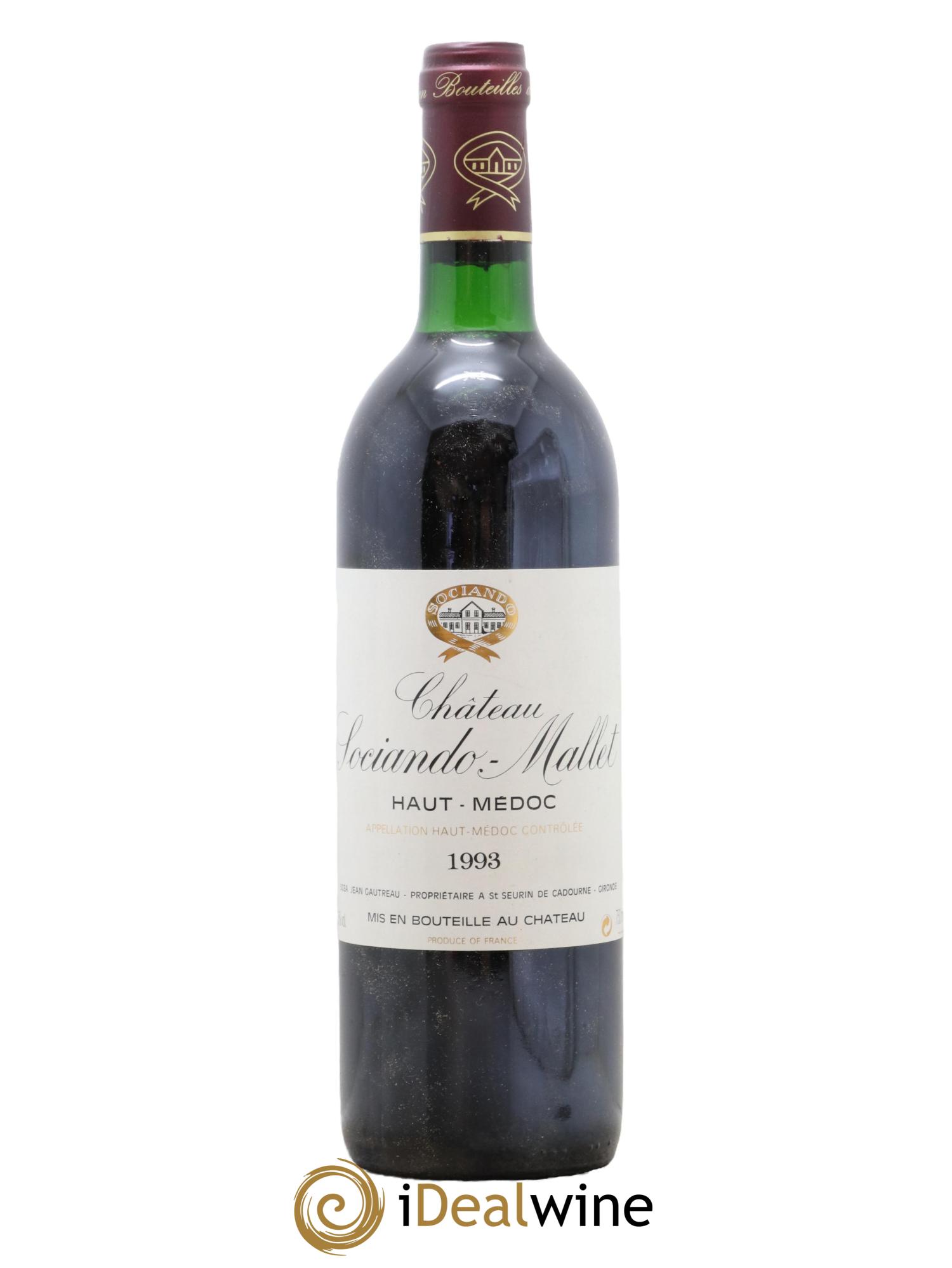 Château Sociando Mallet 1993 - Posten von 1 Flasche - 0