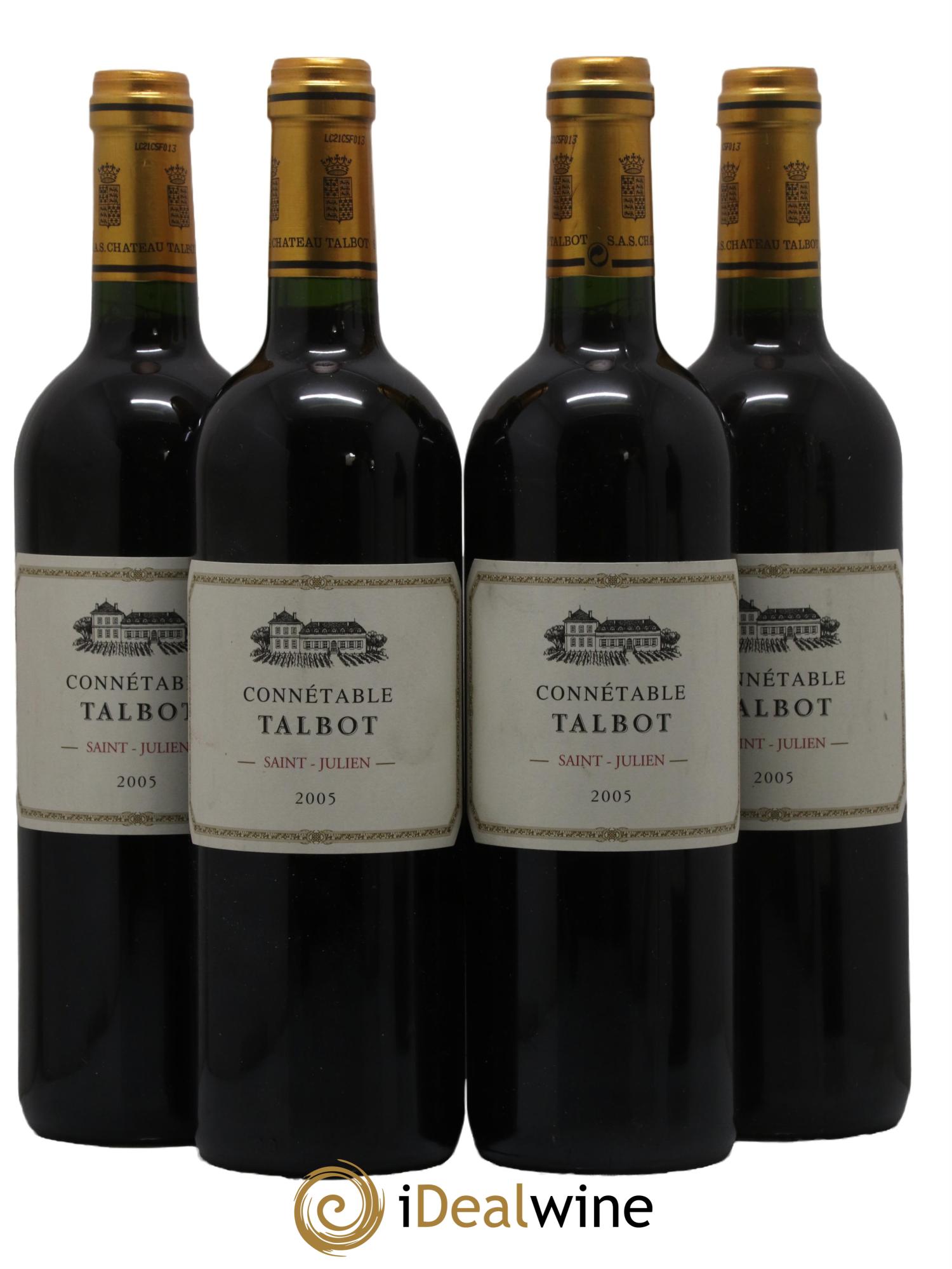 Connétable de Talbot Second Vin 2005 - Posten von 4 Flaschen - 0