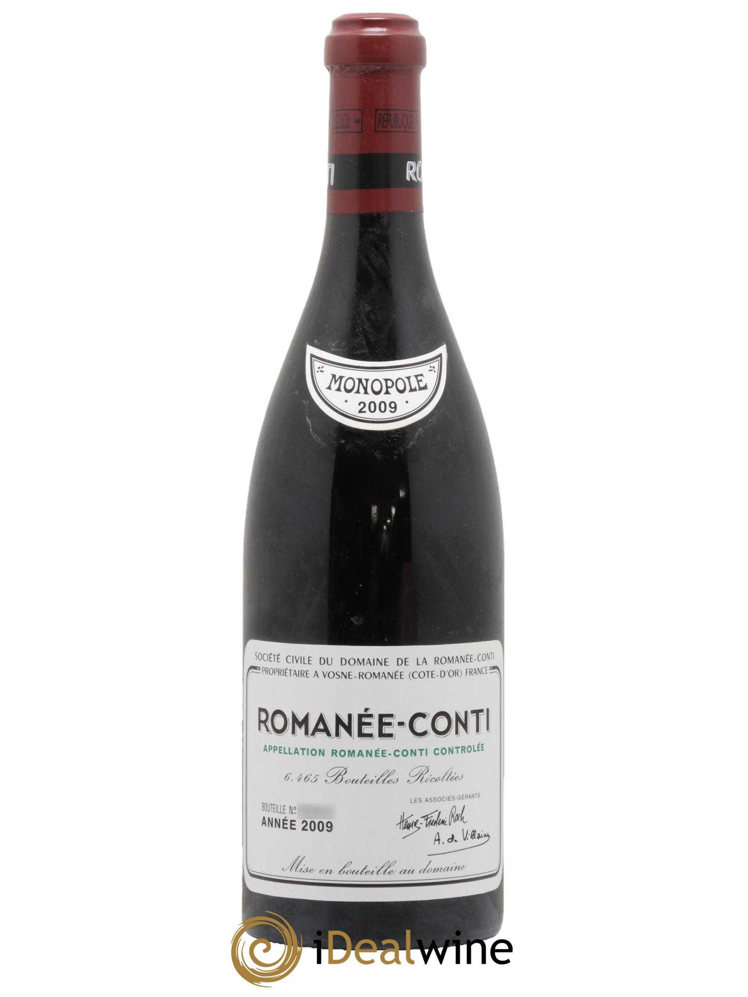 Romanée-Conti Grand Cru Domaine de la Romanée-Conti 2009 - Lotto di 1 bottiglia - 0