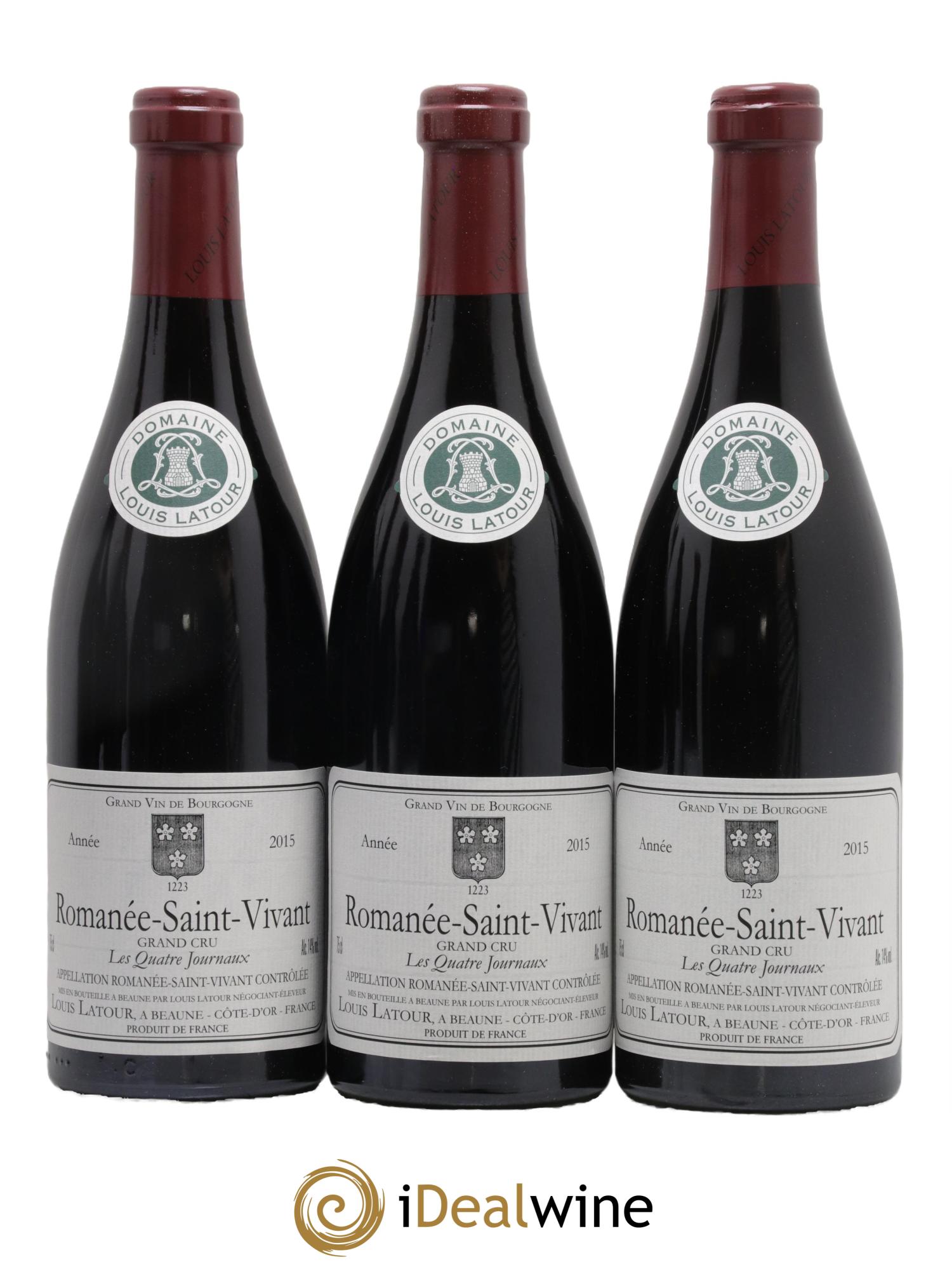 Romanée-Saint-Vivant Grand Cru Les Quatre Journaux Louis Latour 2015 - Lot de 6 bouteilles - 2