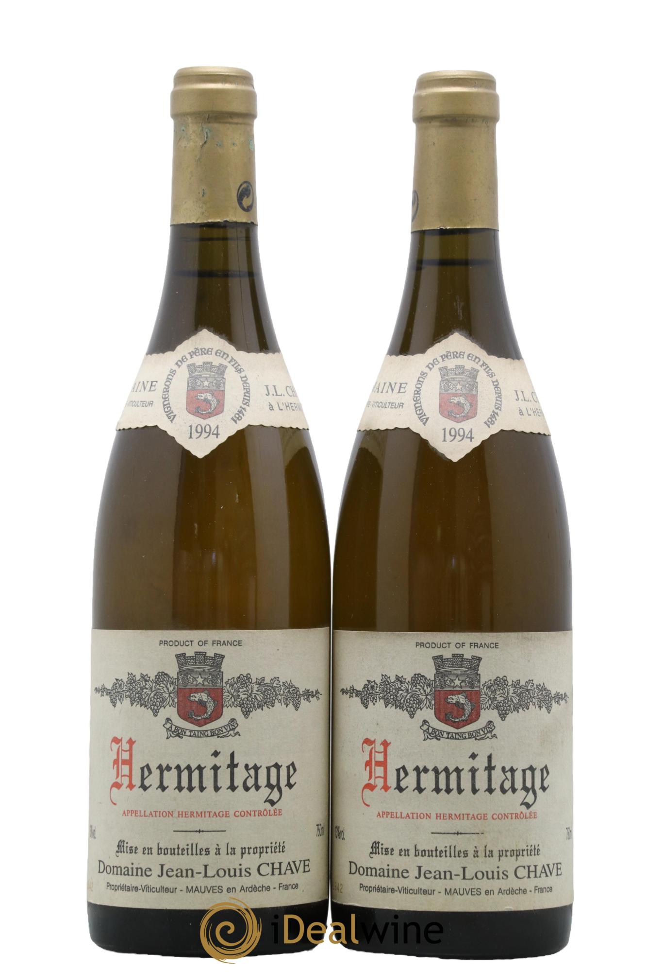 Hermitage Jean-Louis Chave 1994 - Lot of 2 bottles - 0