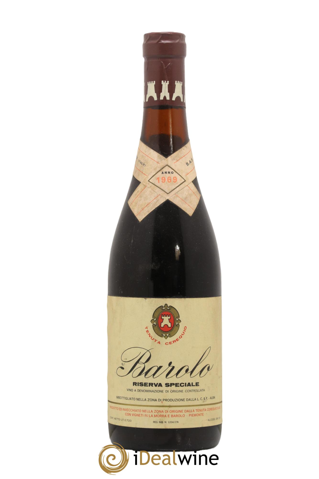 Barolo DOCG Riserva Speciale Cerequio 1969 - Lotto di 1 bottiglia - 0