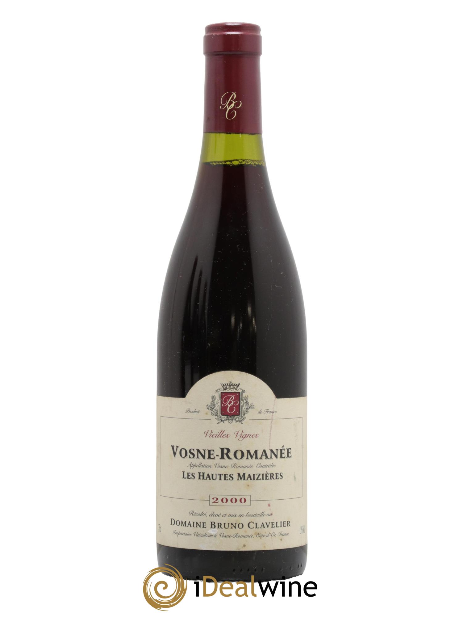 Vosne-Romanée Vieilles Vignes Les Hautes Mazières Bruno Clavelier  2000 - Posten von 1 Flasche - 0