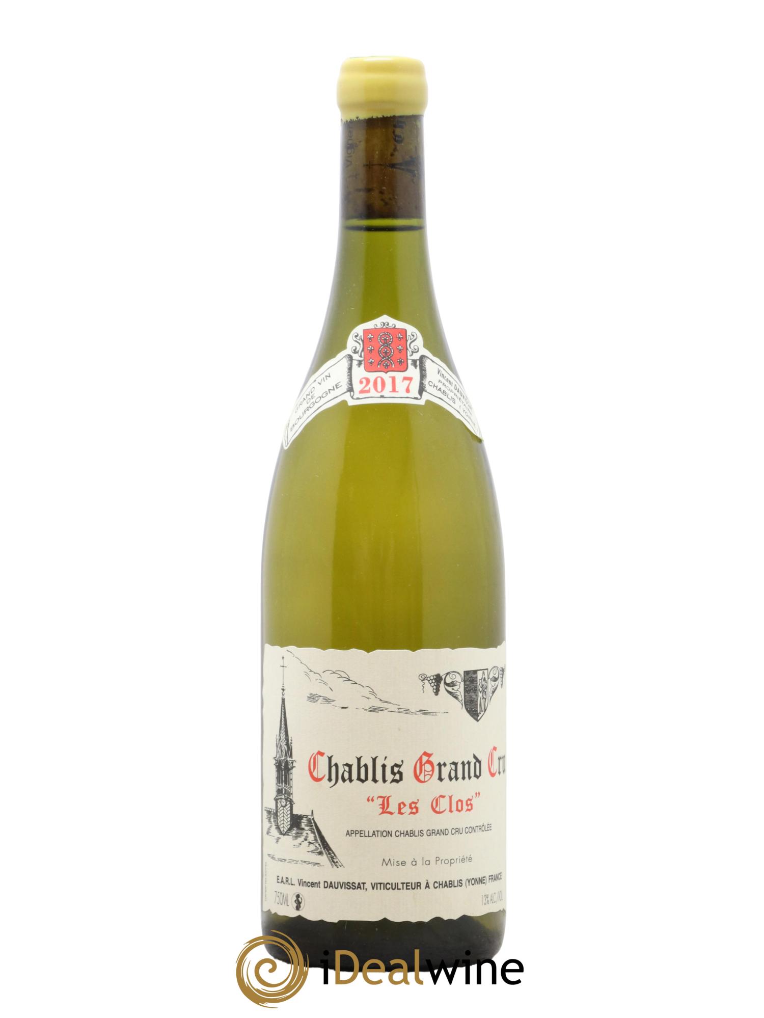 Chablis Grand Cru Les Clos Vincent Dauvissat (Domaine) 2017 - Posten von 1 Flasche - 0