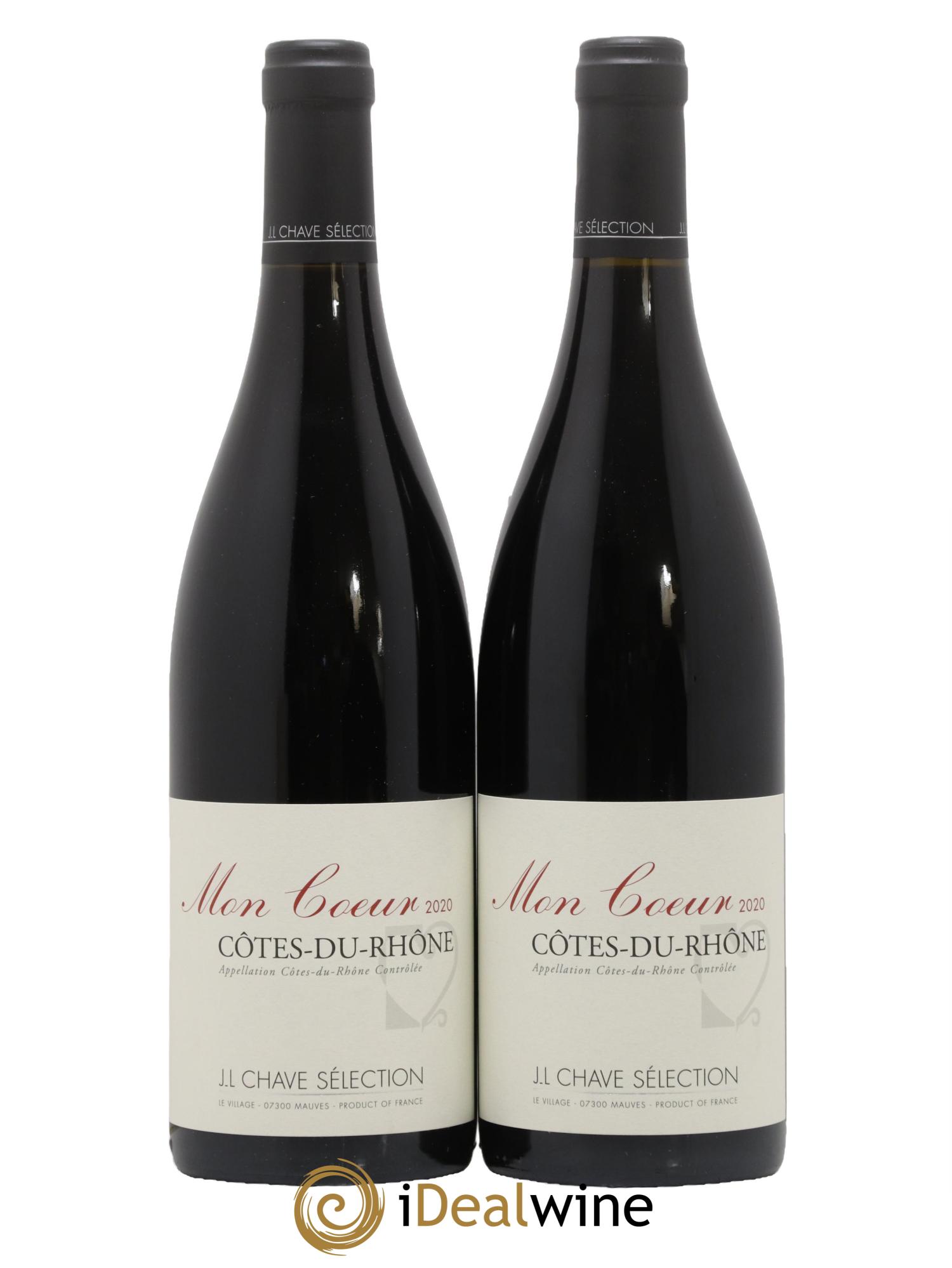 Côtes du Rhône Mon coeur J-L. Chave Sélection 2020 - Lot de 2 bouteilles - 0