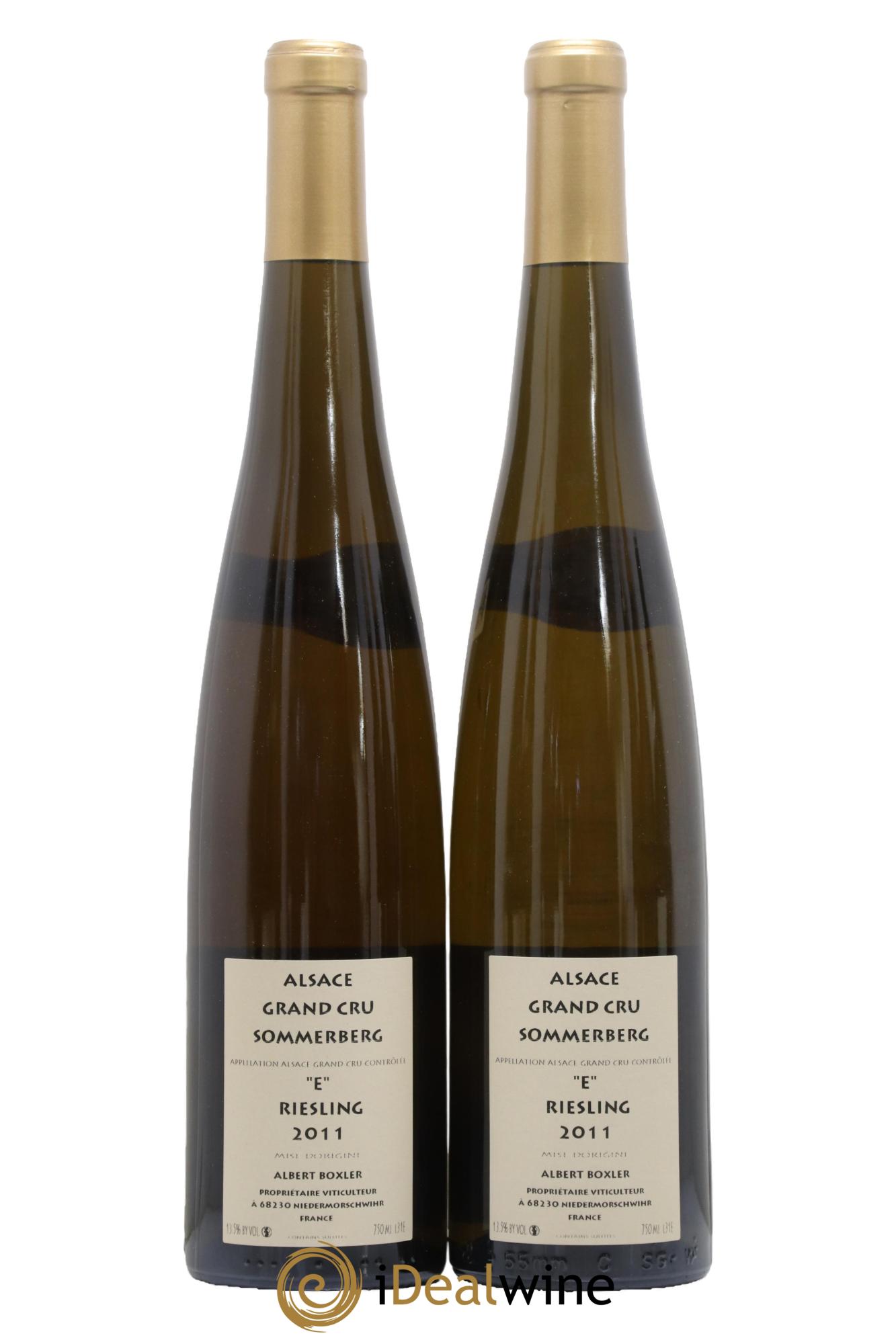 Alsace Riesling Grand Cru Sommerberg E Albert Boxler 2011 - Posten von 2 Flaschen - 1