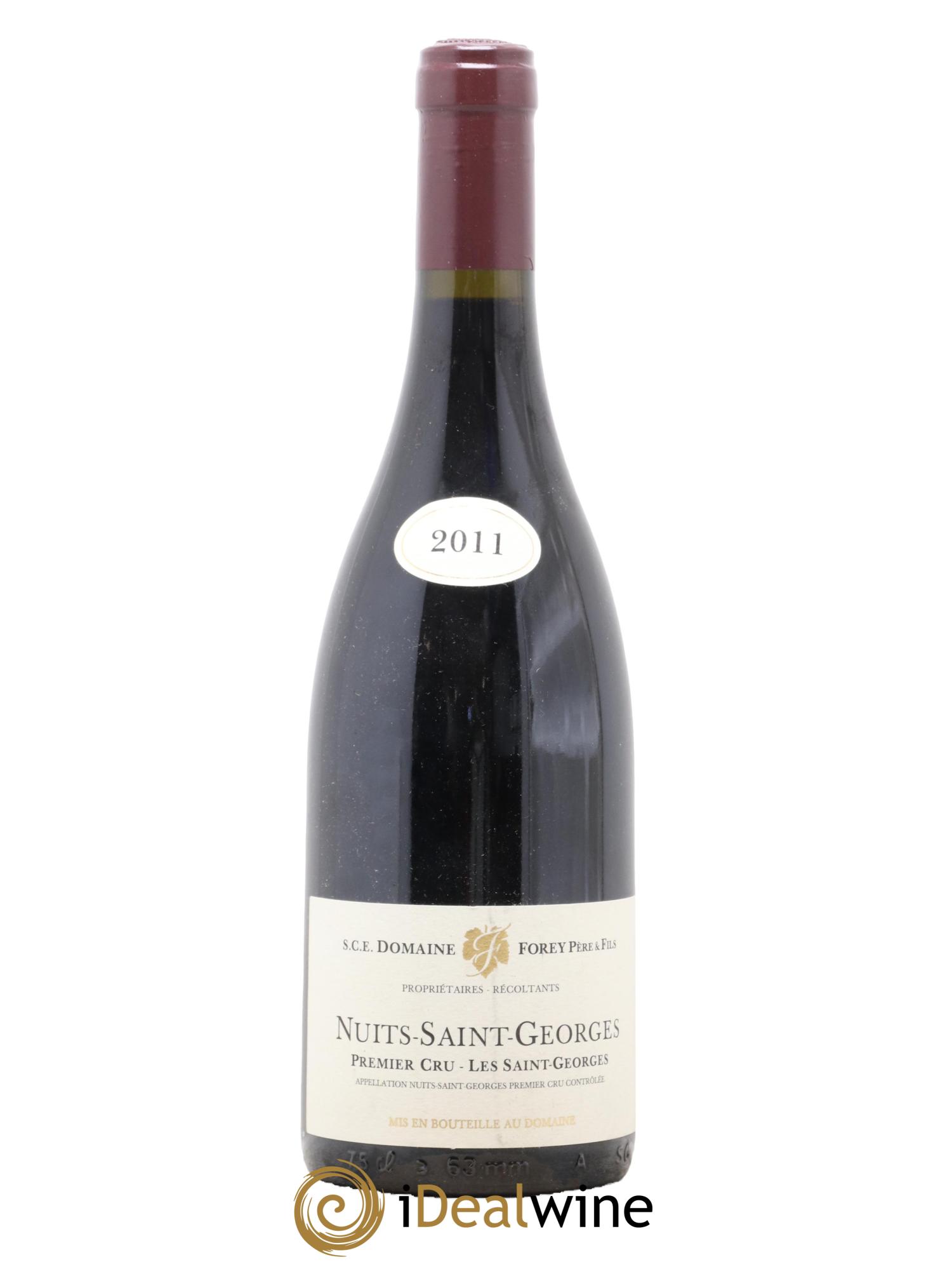 Nuits Saint-Georges 1er Cru Les Saint-Georges Forey Père et Fils (Domaine) 2011 - Lotto di 1 bottiglia - 0