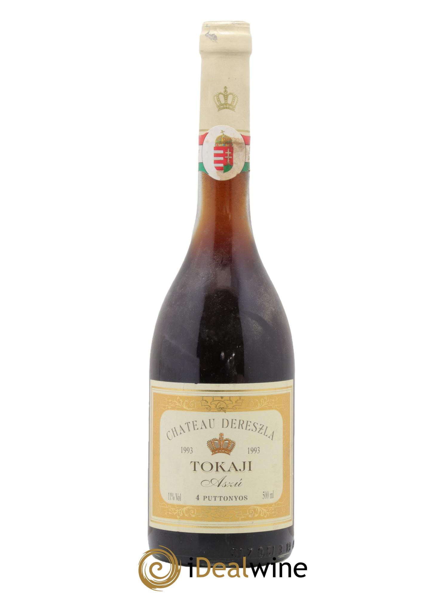 Tokaji Aszu 4 Puttonyos Aszu Chateau Dereszla 1993 - Posten von 1 Format 50cl - 0