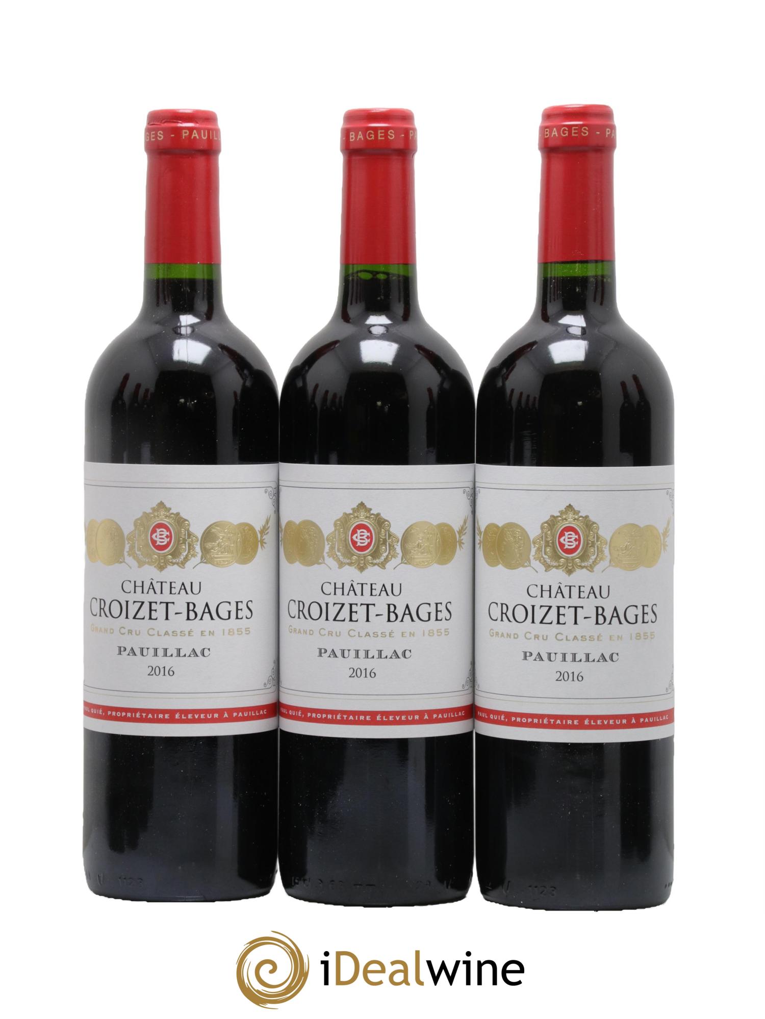 Château Croizet Bages 5ème Grand Cru Classé 2016 - Lot de 12 bouteilles - 2