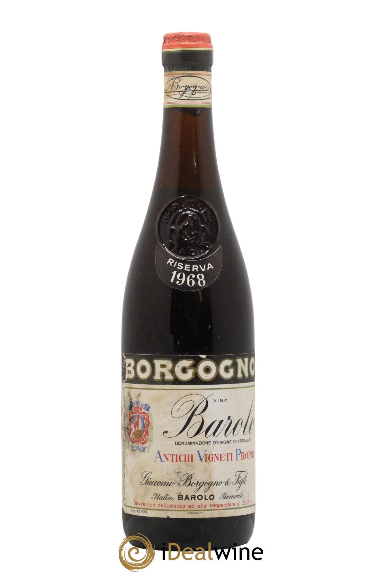 Barolo DOCG Borgogno Riserva 1968 - Lotto di 1 bottiglia - 0