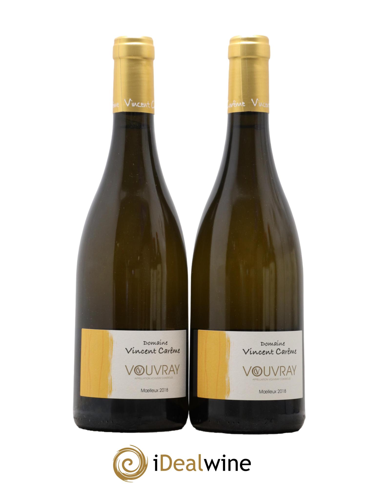 Vouvray Moelleux Domaine Vincent Carême 2018 - Lot of 2 bottles - 0