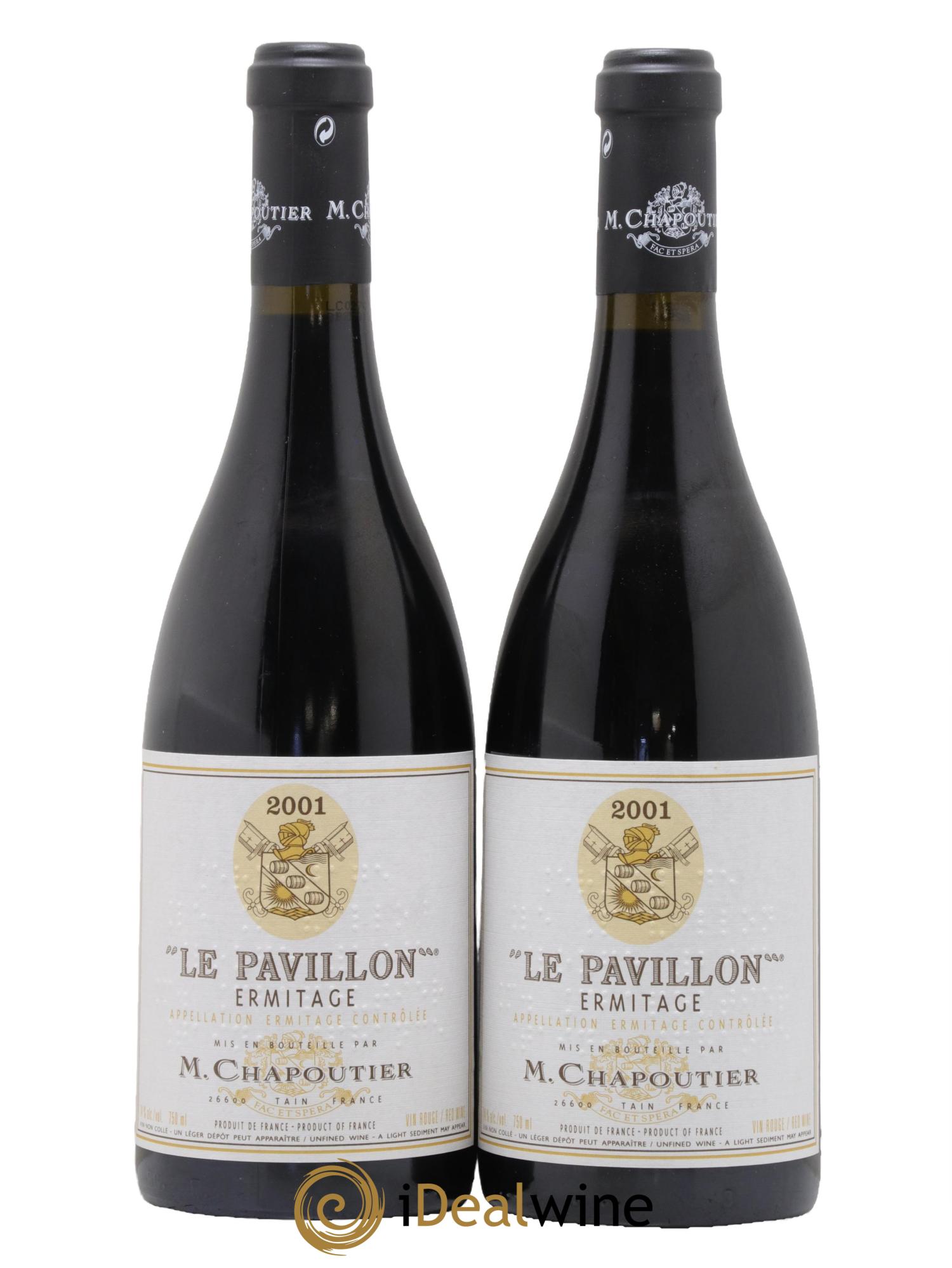 Hermitage Ermitage Le Pavillon Chapoutier 2001 - Lot de 2 bouteilles - 0