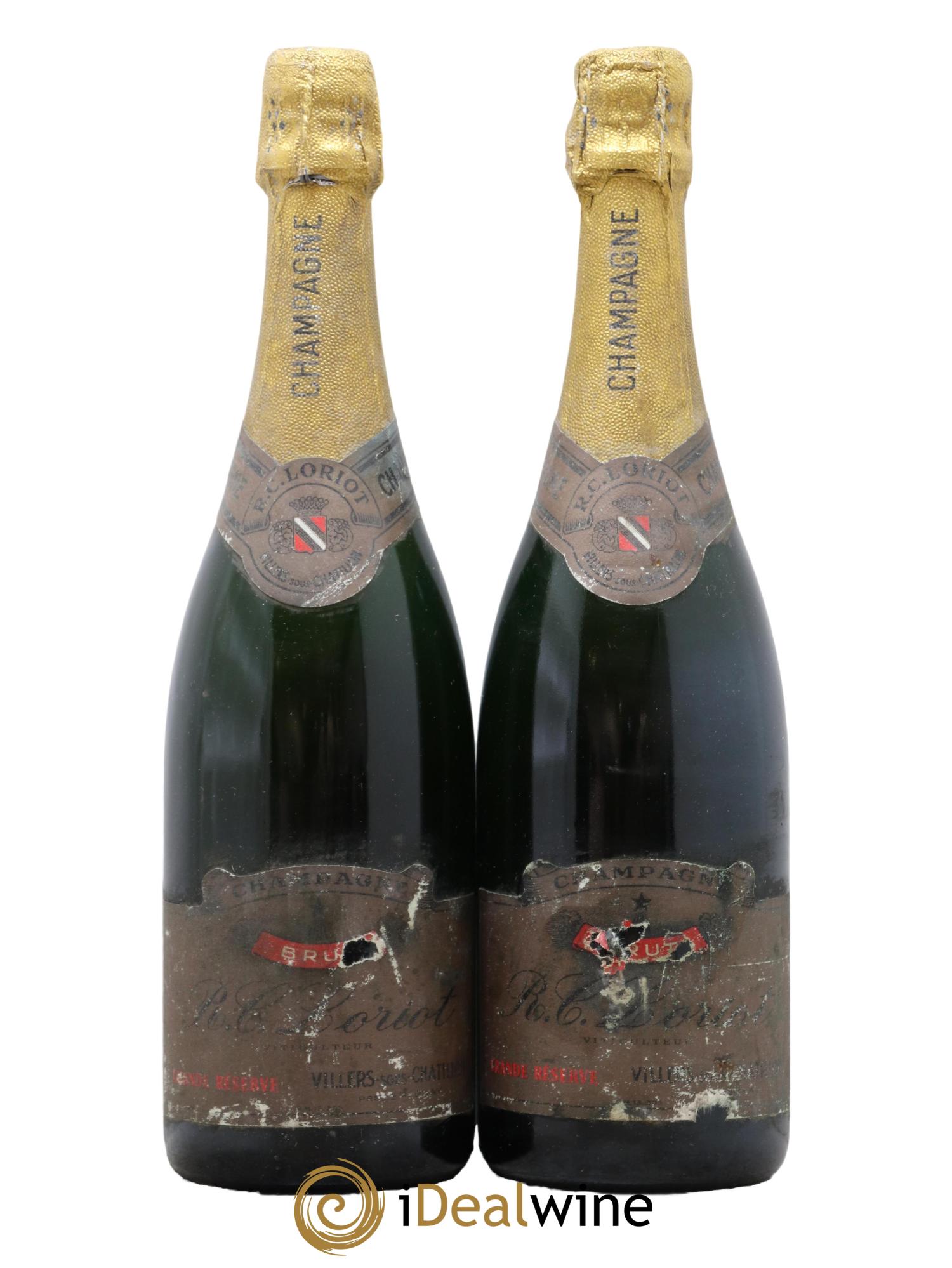 Champagne R C Loriot Grande Reserve - Lot of 2 bottles - 0