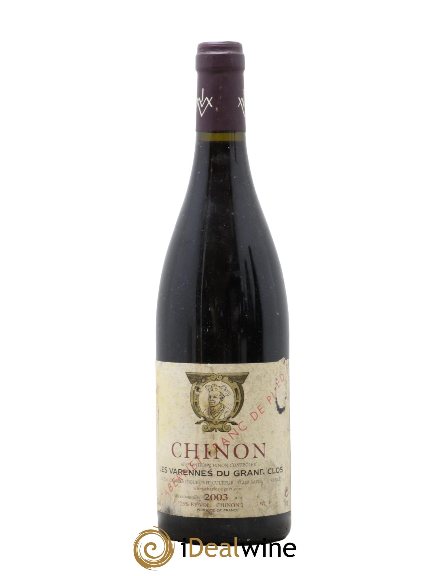 Chinon Les Varennes du Grand Clos Franc de Pied Charles Joguet (Domaine) 2003 - Lotto di 1 bottiglia - 0