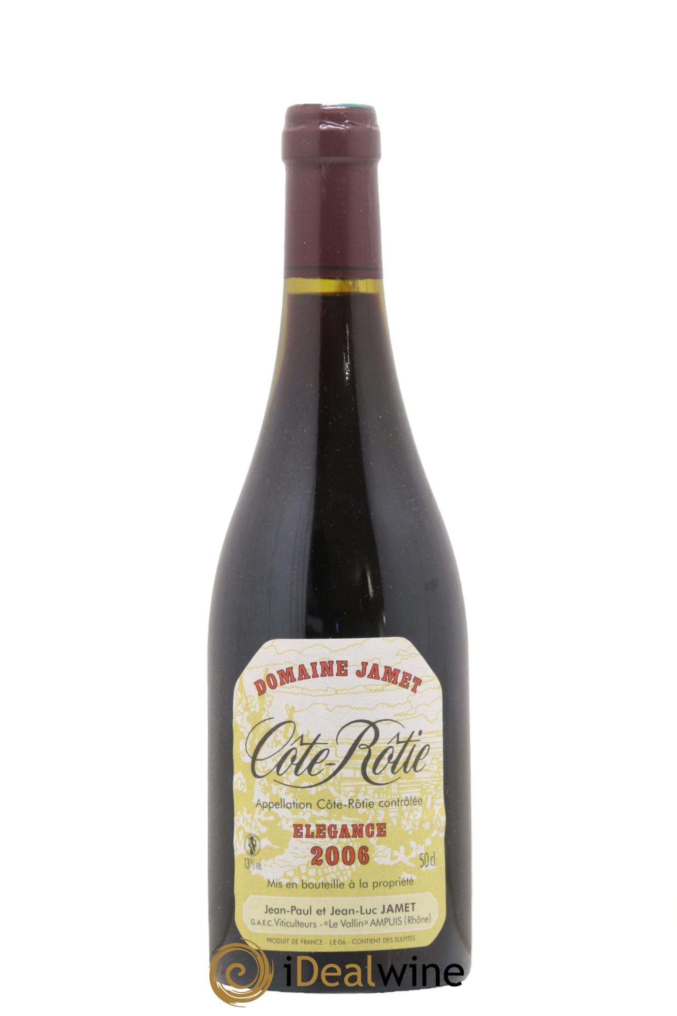 Côte-Rôtie Elégance Jamet (Domaine) 2006 - Posten von 1 Format 50cl - 0