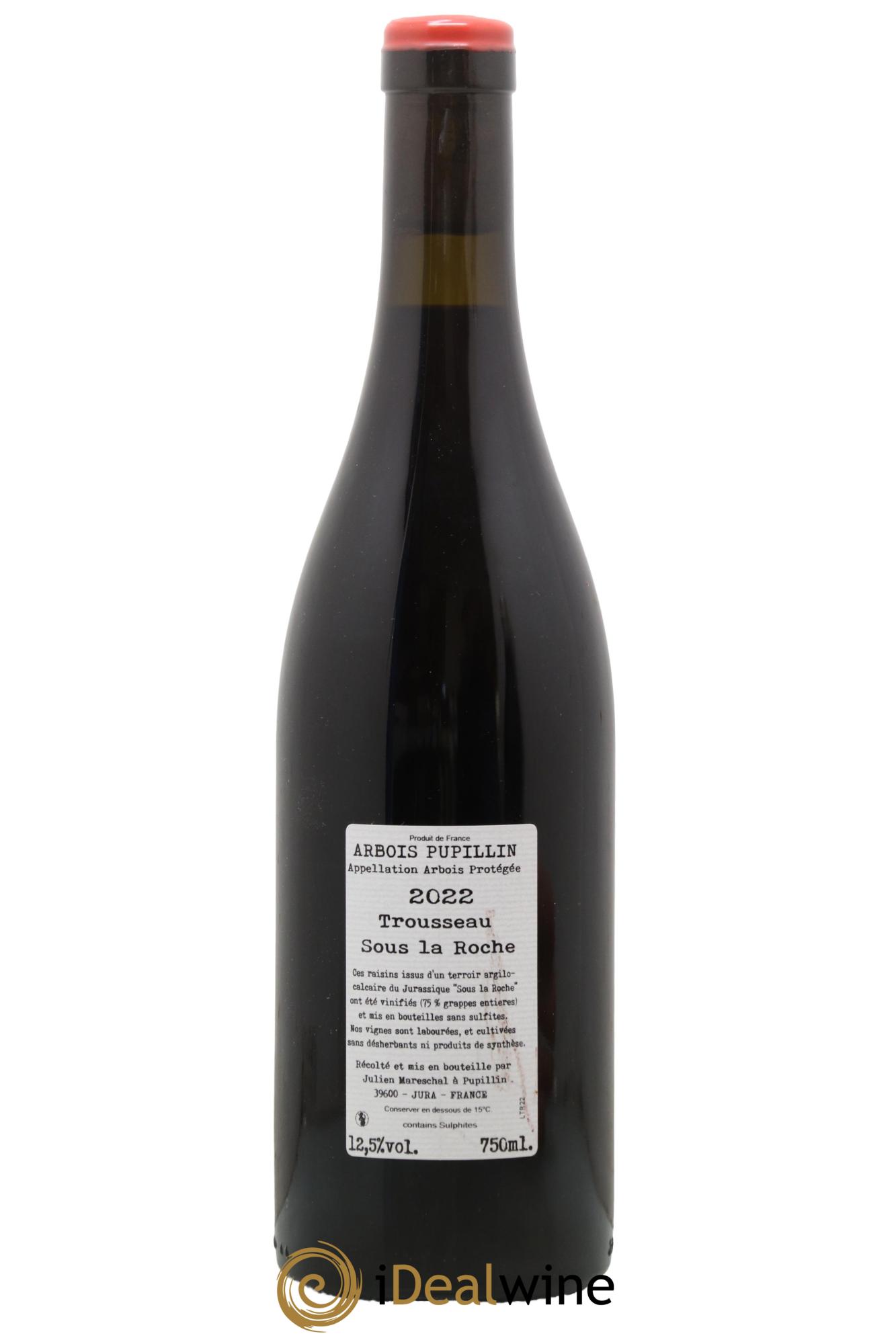 Arbois Pupillin Trousseau Sous La Roche De La Borde 2022 - Posten von 1 Flasche - 1