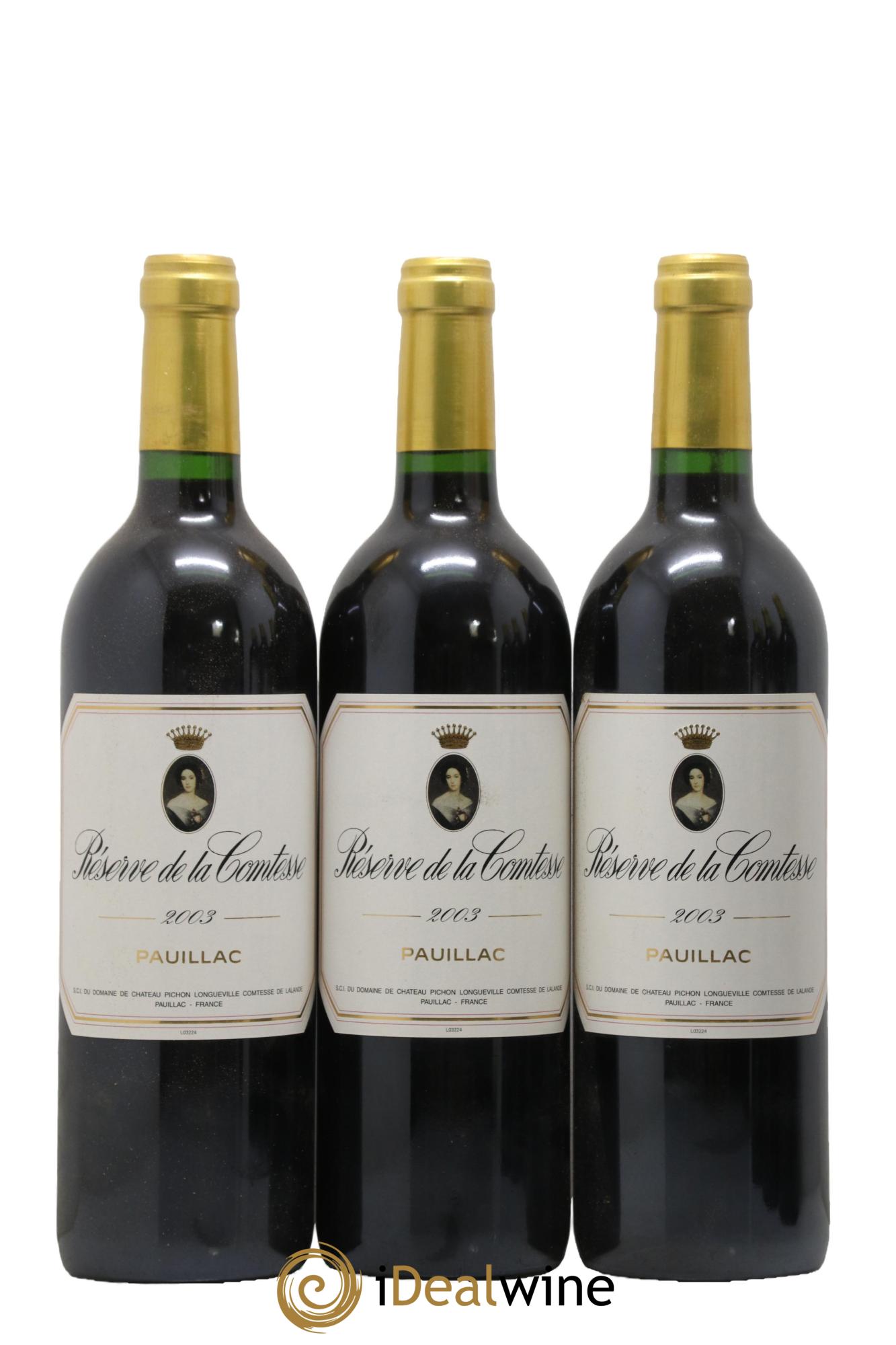 Réserve de la Comtesse Second Vin 2003 - Lot de 6 bouteilles - 2