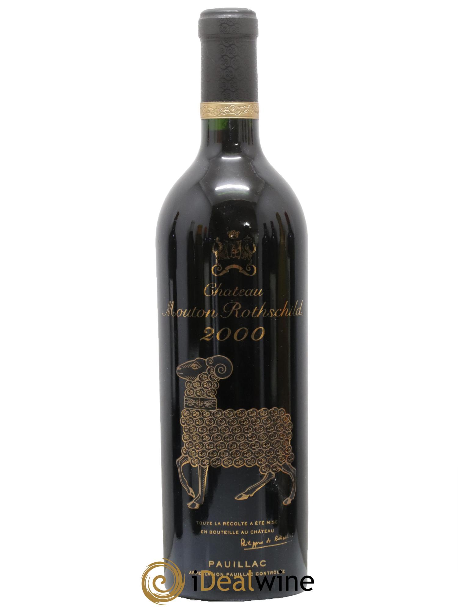 Château Mouton Rothschild 1er Grand Cru Classé 2000 - Posten von 1 Flasche - 0