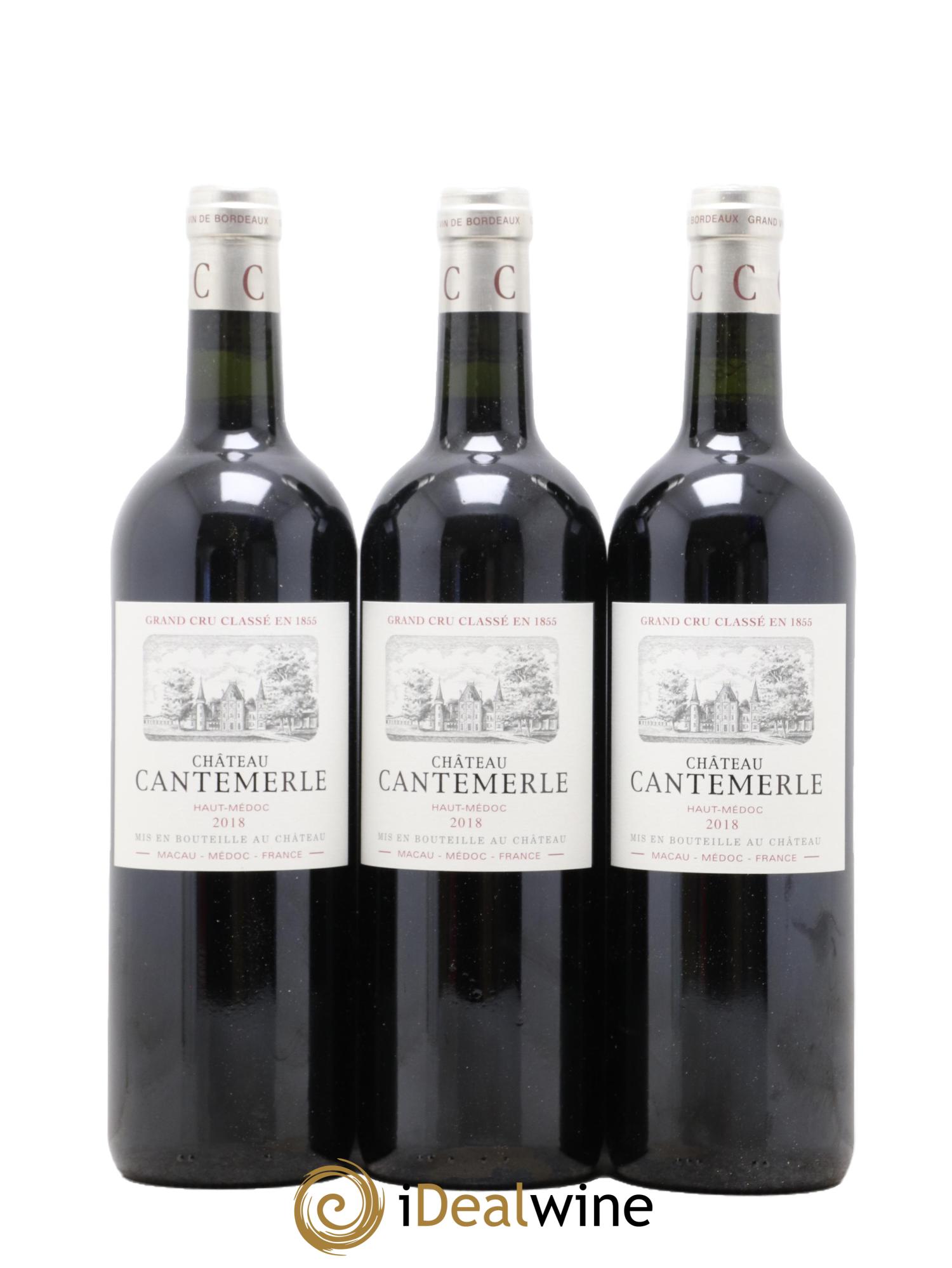 Château Cantemerle 5ème Grand Cru Classé 2018 - Lot de 12 bouteilles - 1