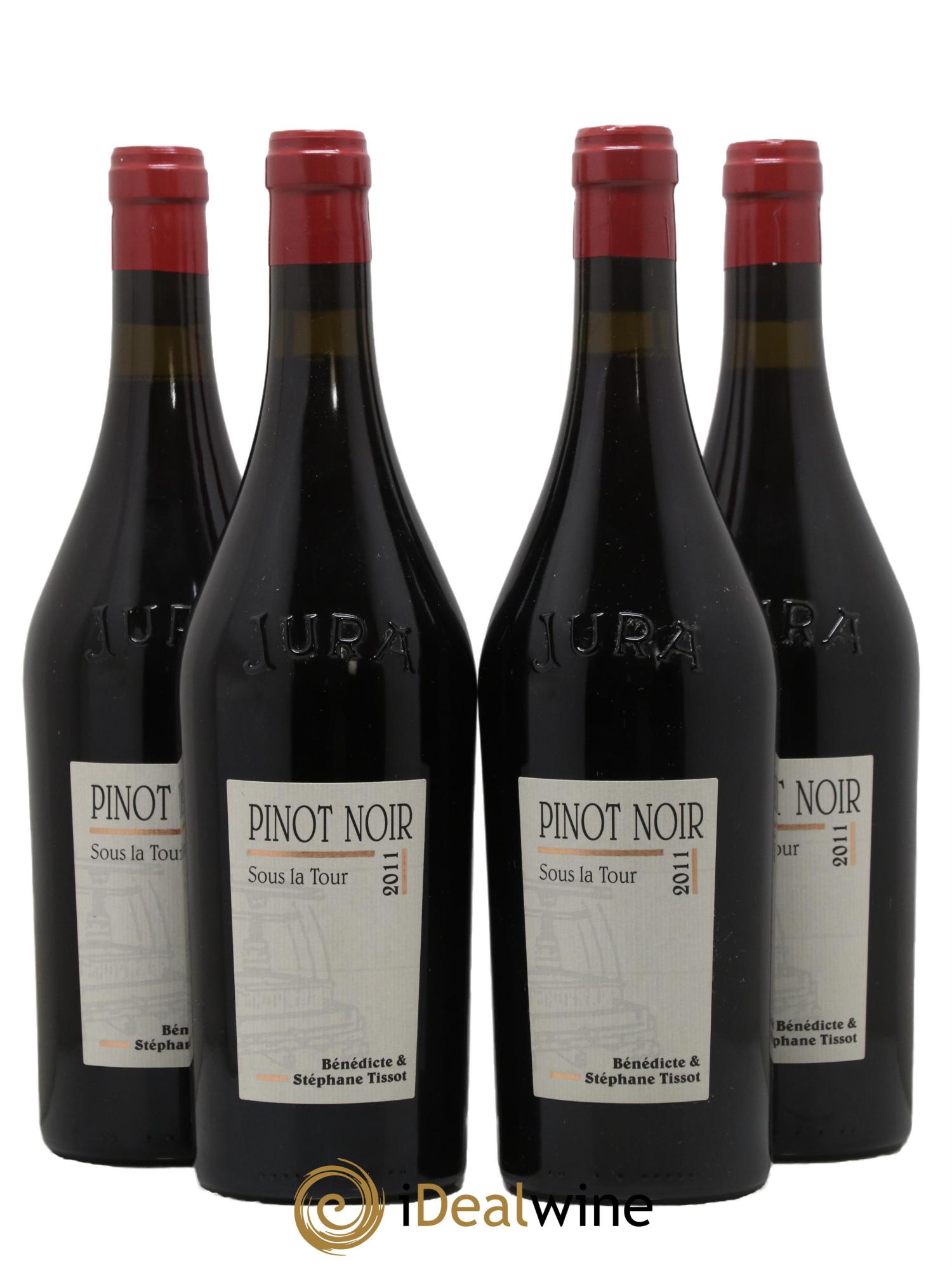 Arbois Sous la Tour Pinot Noir Bénédicte et Stéphane Tissot 2011 - Lot de 4 bouteilles - 0