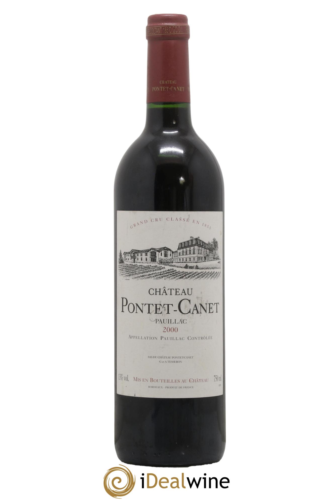 Château Pontet Canet 5ème Grand Cru Classé 2000 - Lotto di 1 bottiglia - 0